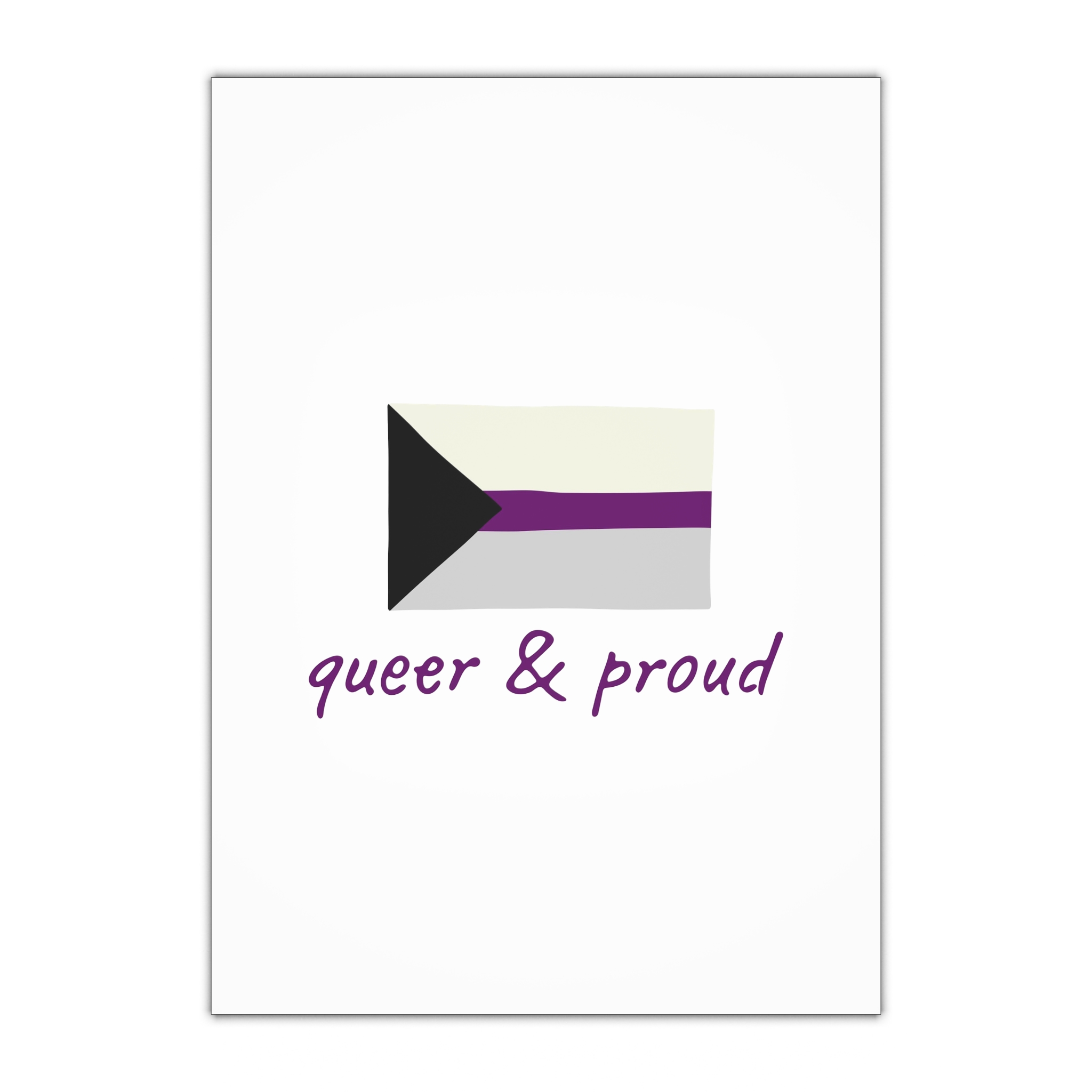 Colorful Demisexual Pride Flag Happy Pride Day Lgbtq Community Pride Month Vector Hand Drawn Doodle Posters Stickers Logo Cards Gift Wrapping Paper Sheets 1pc