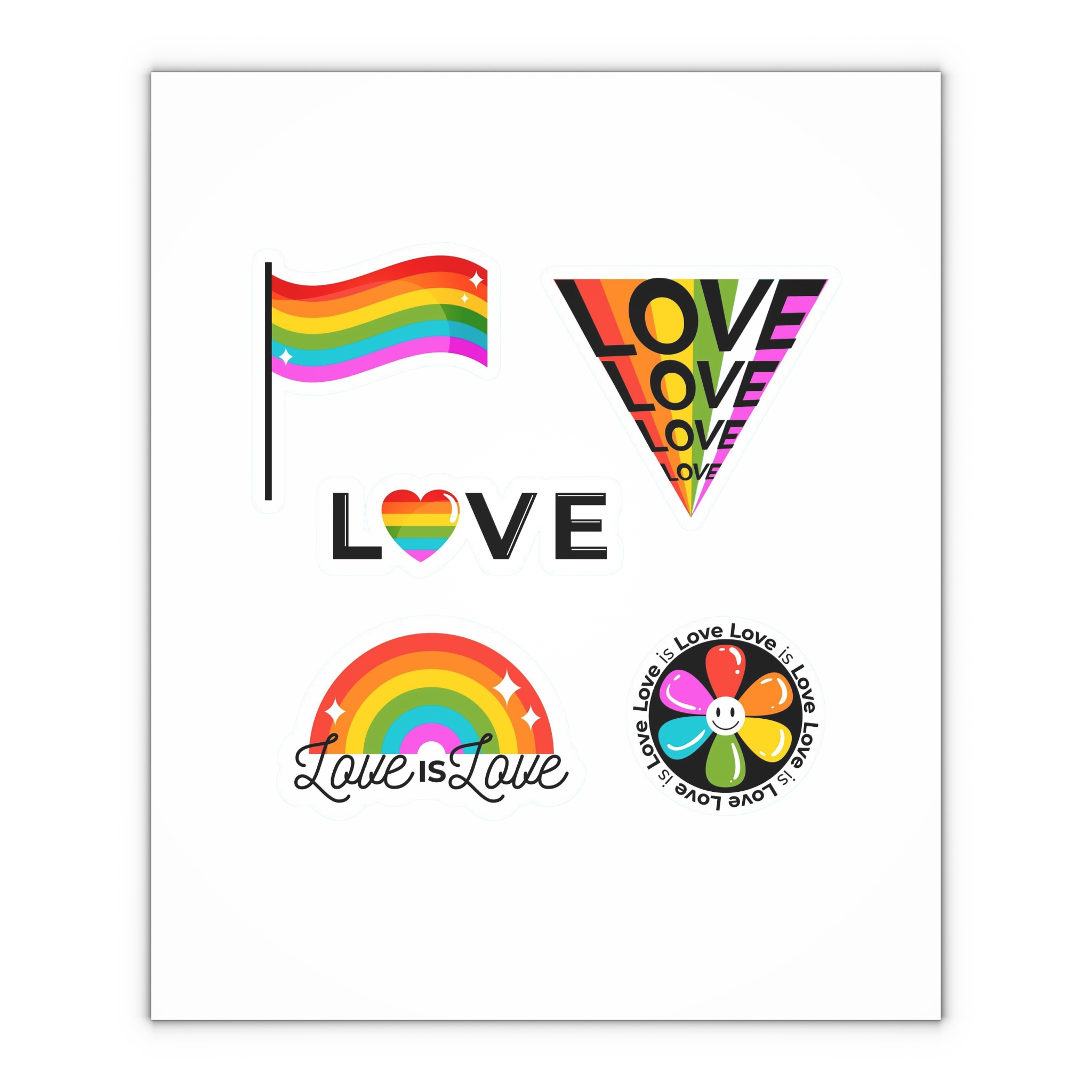 Pride Day Badges With Flag Gift Wrapping Paper Sheets 1pc - Image 4
