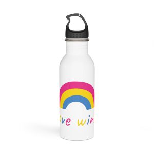 Colorful Rainbow Shape Pansexual Pride Flag Happy Pride Day Lgbtqia Community Pride Month Vector Hand Drawn Doodle Posters Stickers Logo Cards Stainless Steel Water Bottle