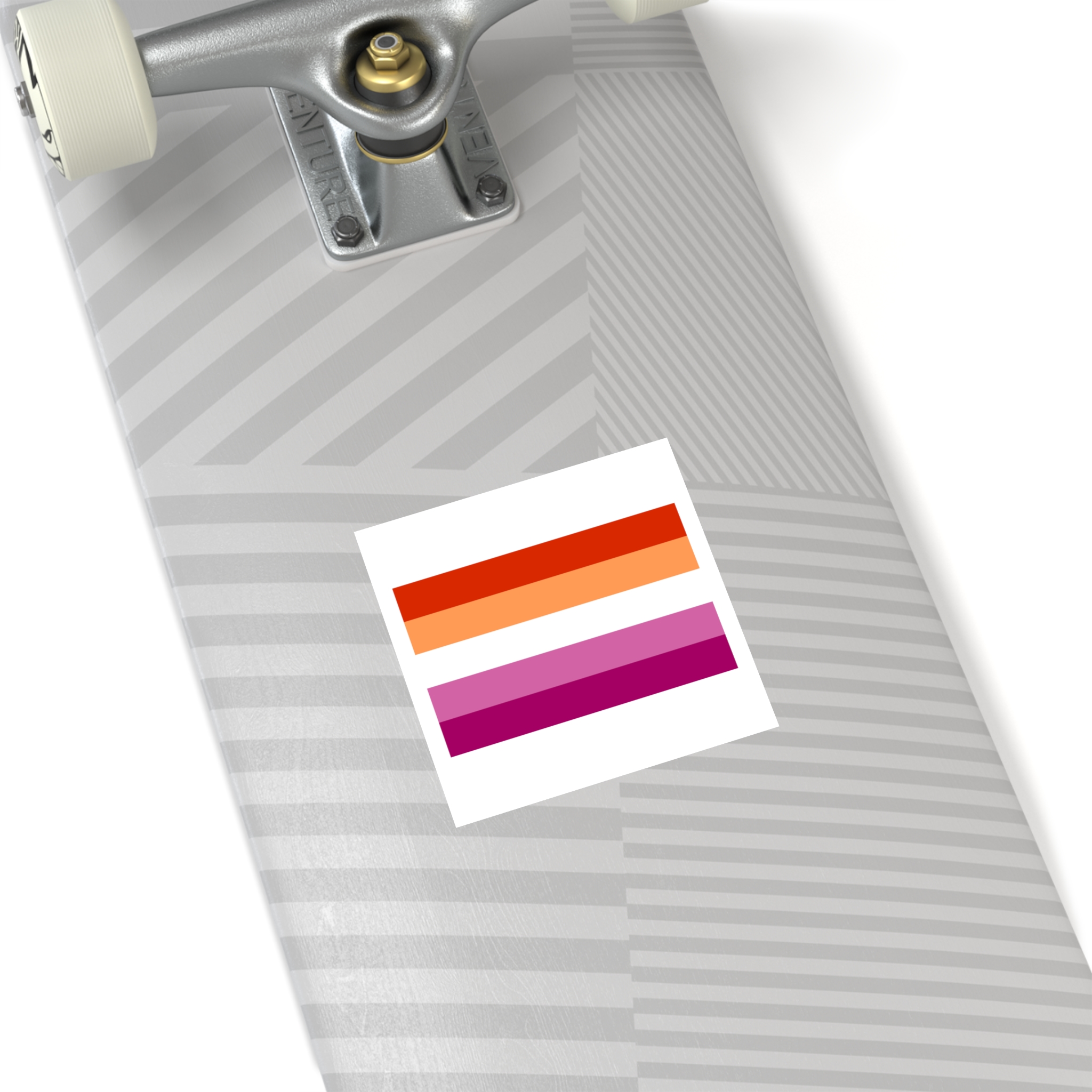 Lesbian Flag Laminate Stickers Square - Image 20