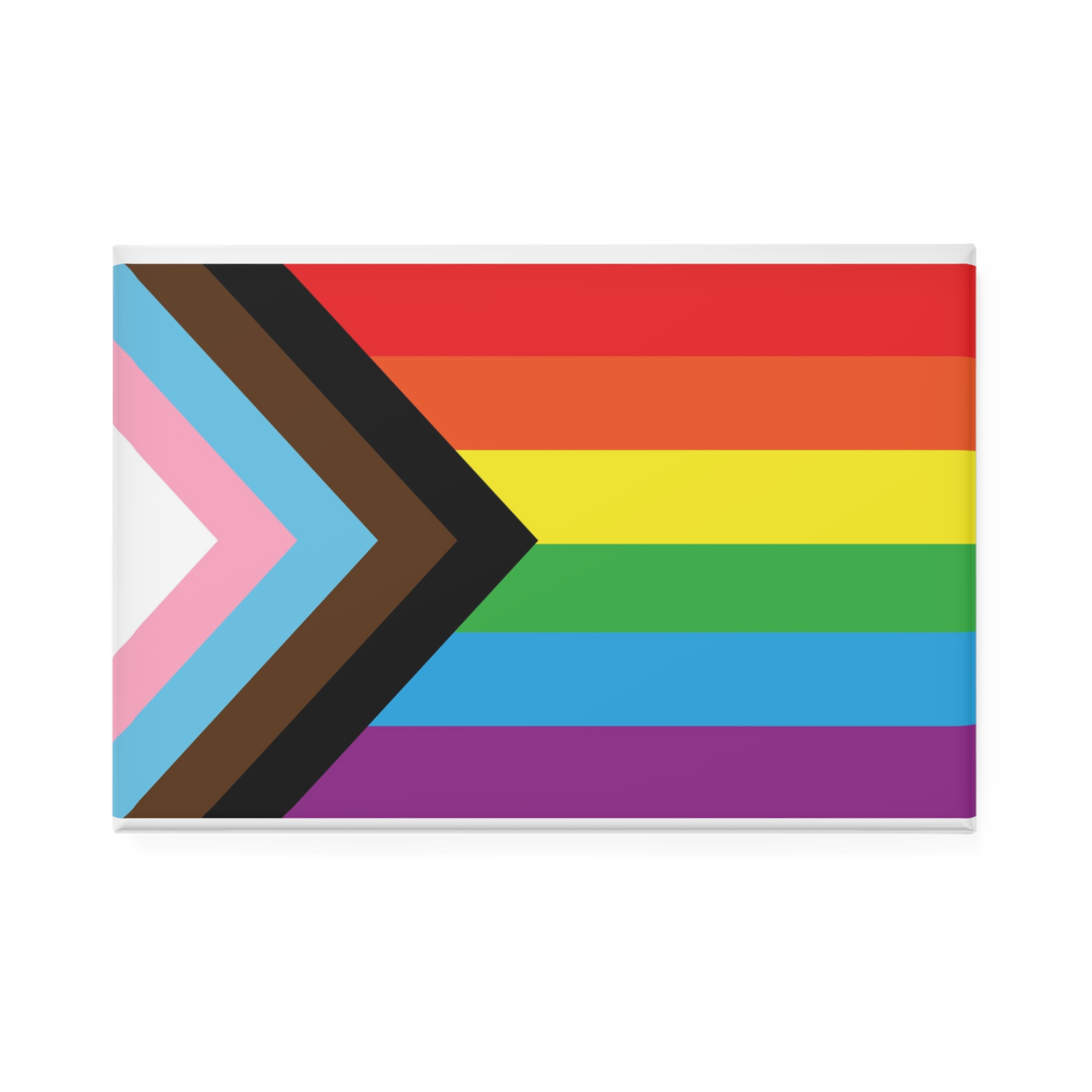Lgbt Flag New Button Magnet Rectangle 1 And 10 Pcs