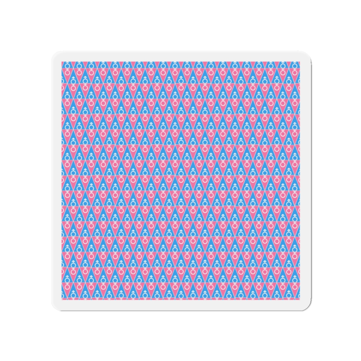 Gender Symbol Pattern Die Cut Magnets