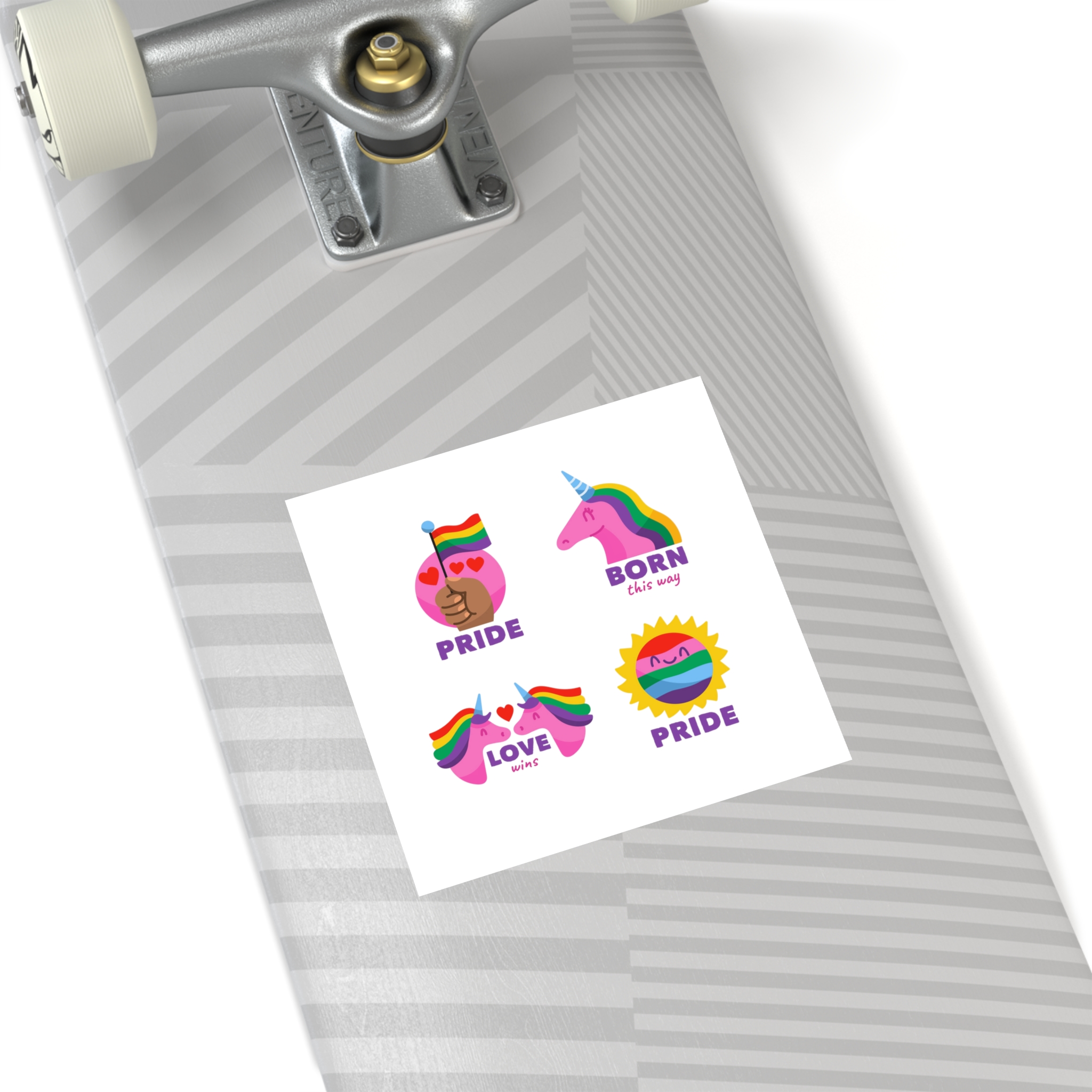 Illustrations Pride Day Badges Set Laminate Stickers Square - Image 44