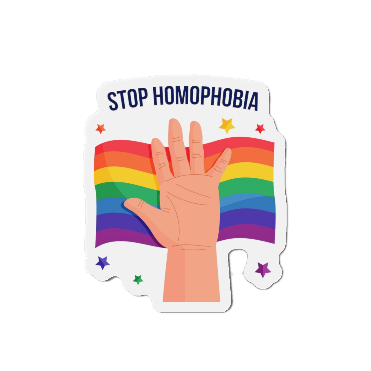 Stop Homophobia Die Cut Magnets - Image 4