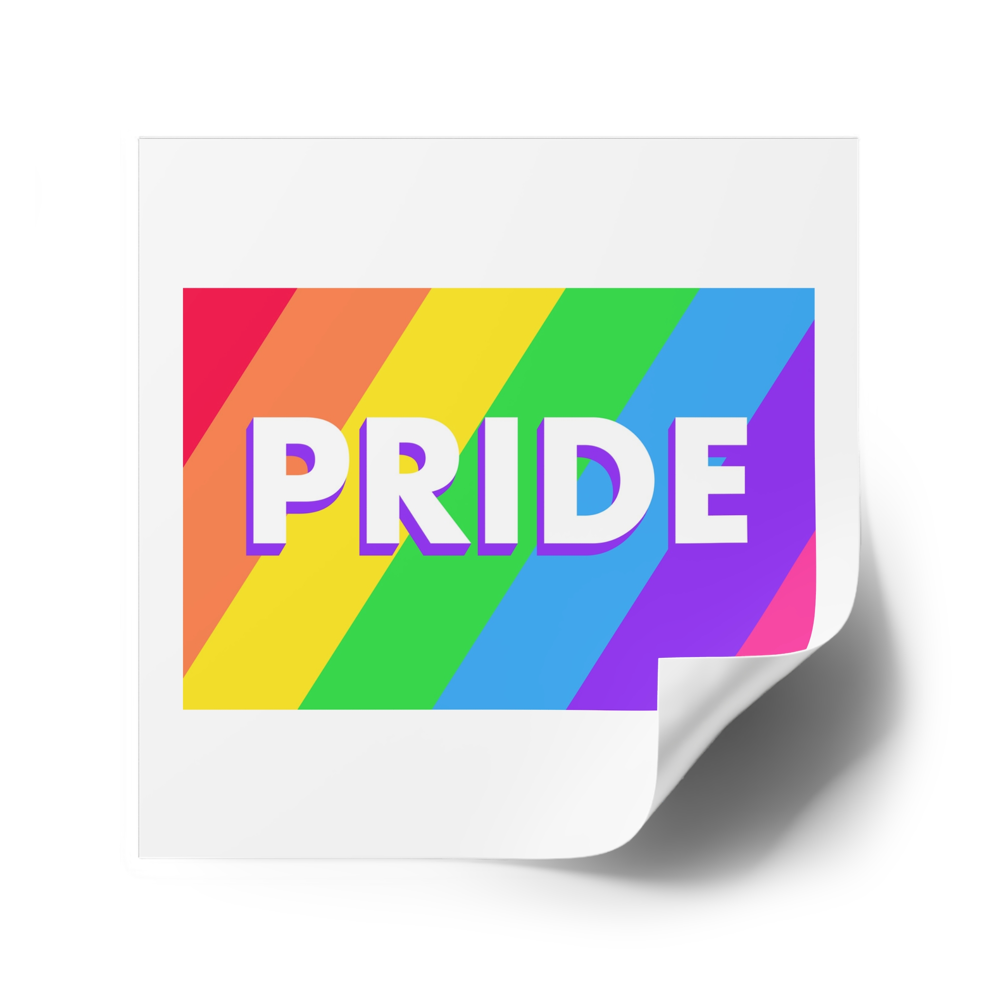 Pride Background 3 Laminate Stickers Square - Image 34