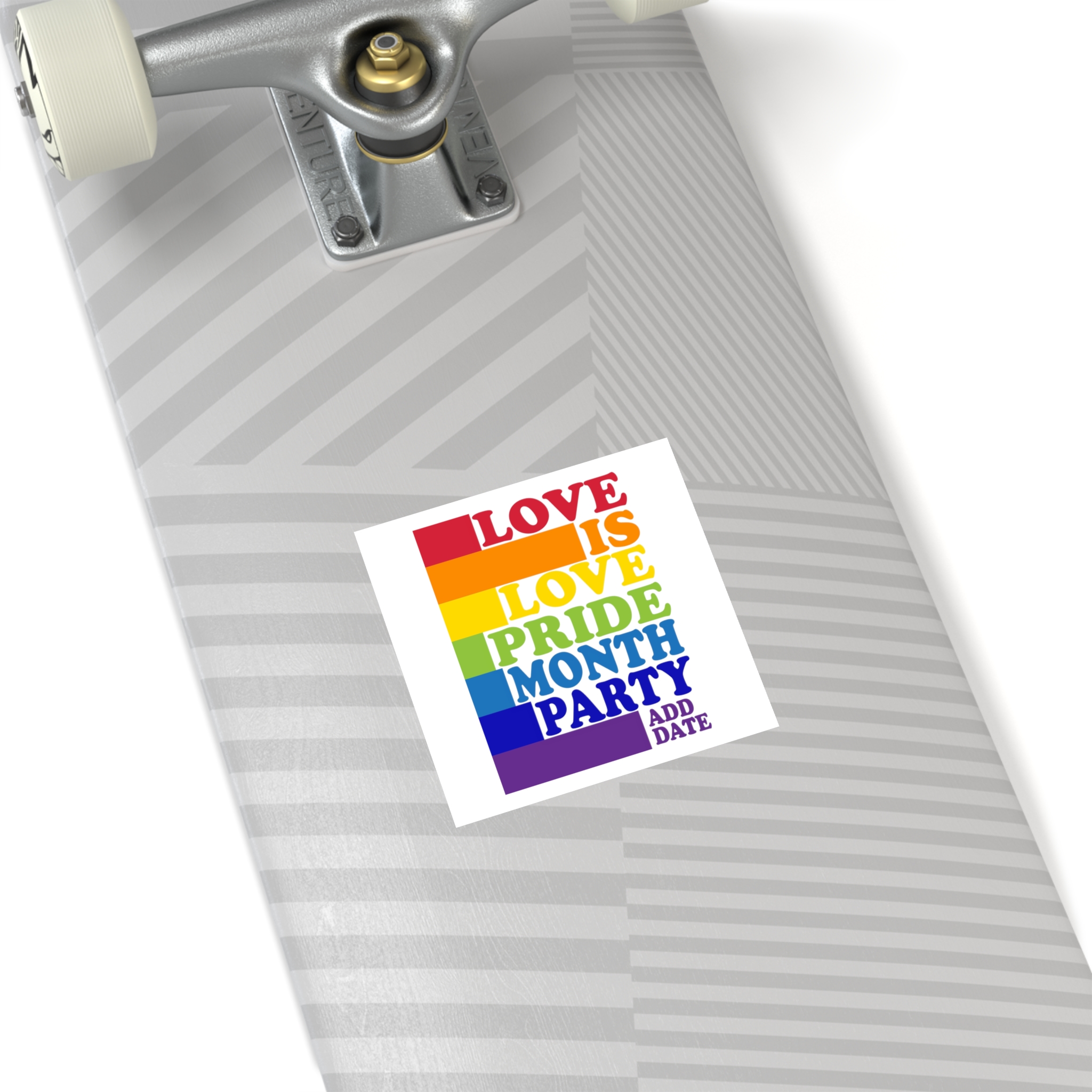 Love Is Love Pride Month Party Poster Flyer Social Media Post Design Laminate Stickers Square - Image 20