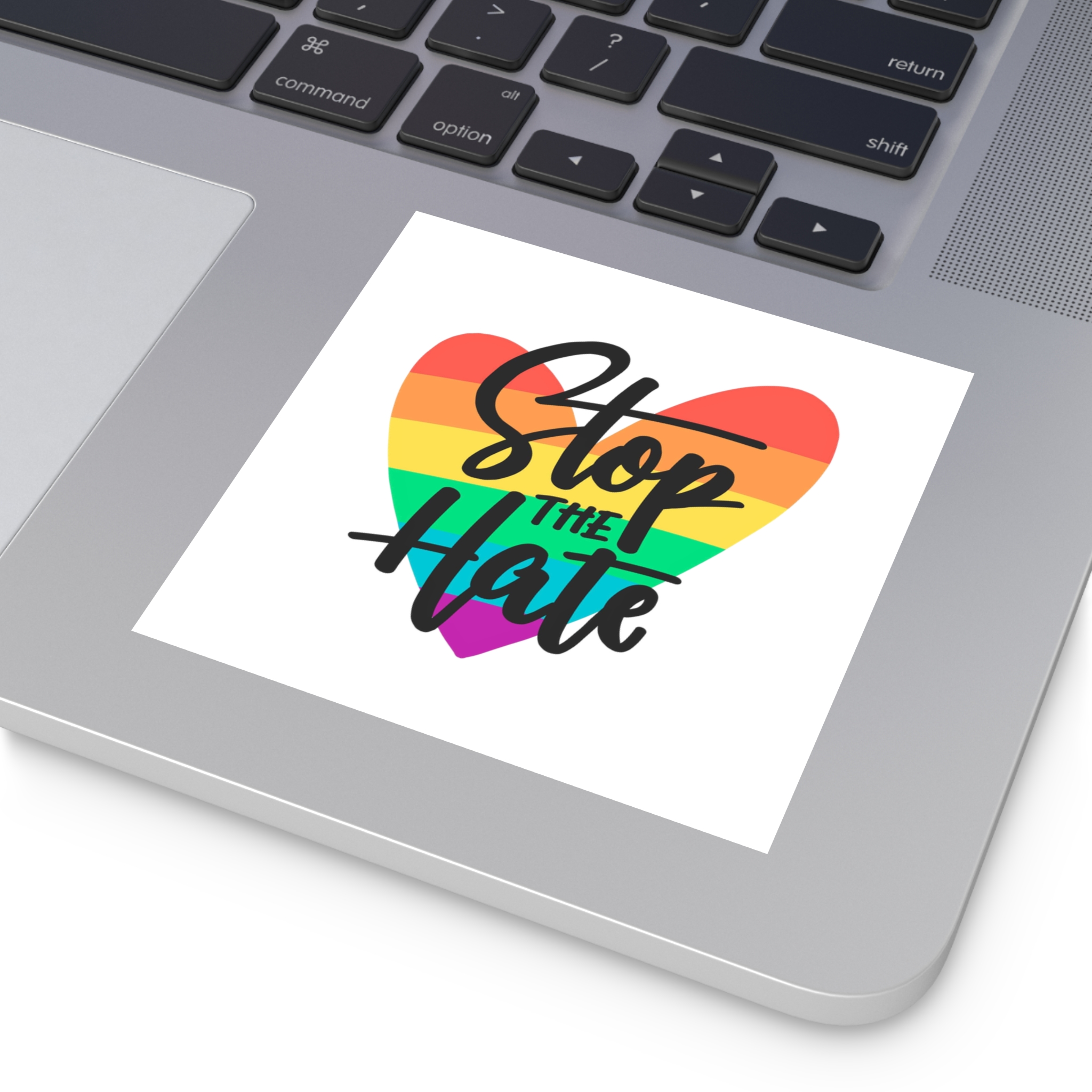 Pride Day Lettering Concept(1) Laminate Stickers Square - Image 27