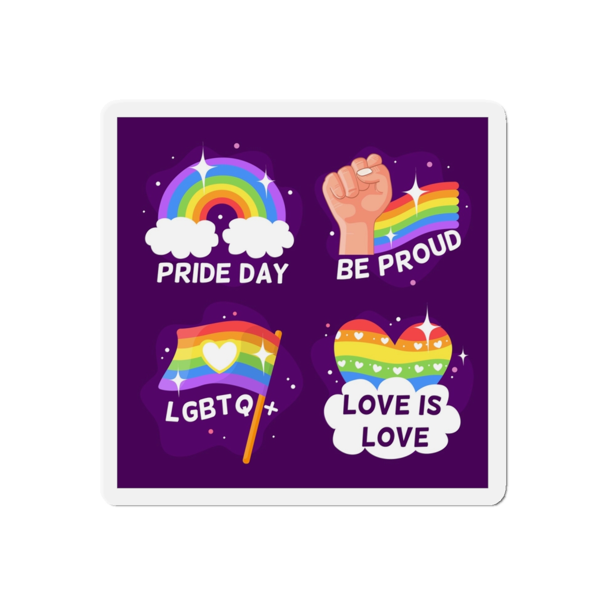 Pride Day Badges Collection Die Cut Magnets - Image 7