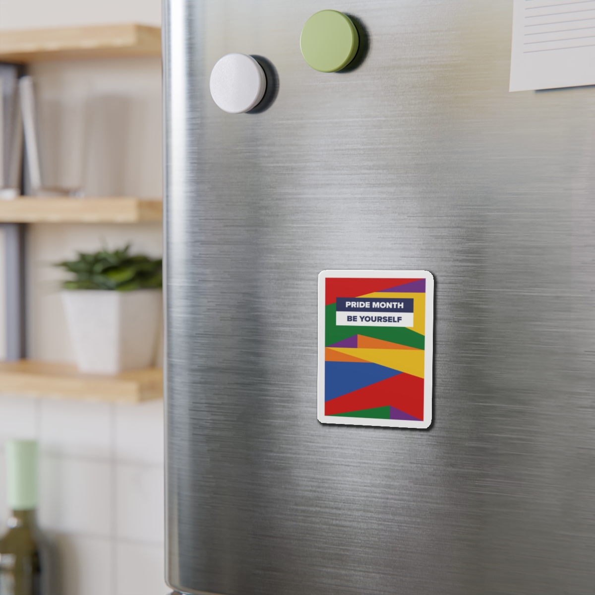 Lgbt Pride Month June Lesbian Gay Bisexual Transgender Lgbtq Flag Rainbow Vector(2) Die Cut Magnets - Image 6