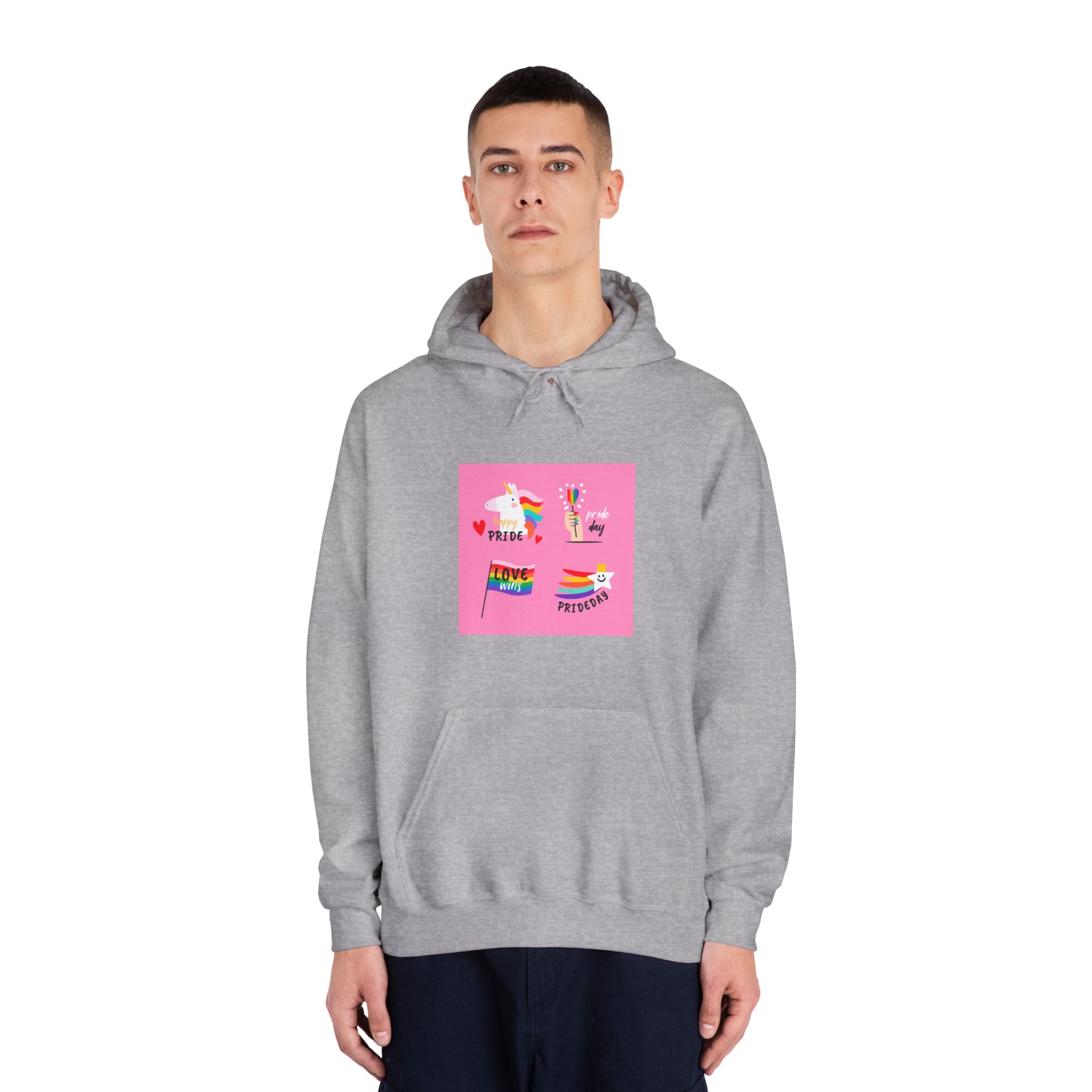 Pride Day Label Collection Theme Unisex Dryblend Hooded Sweatshirt - Image 15