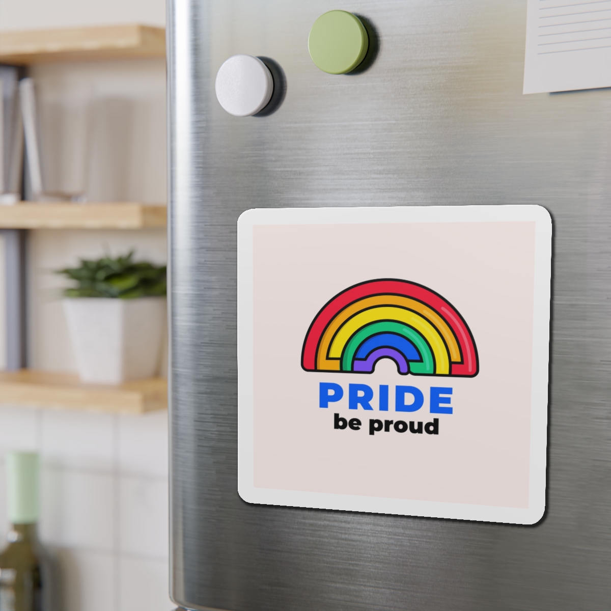 Flat Lgbt Pride Month Logo Template(1) Die Cut Magnets - Image 15