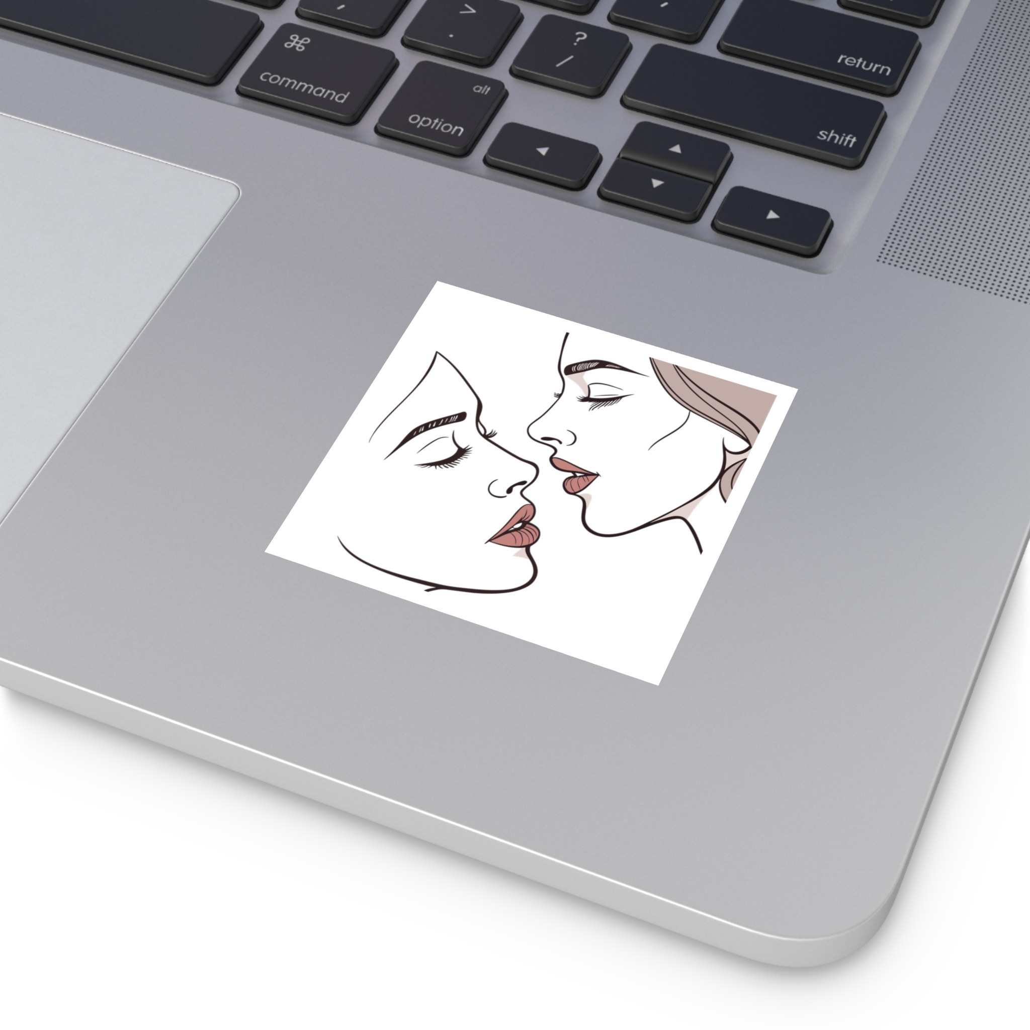 Perfect Lip Set Open Close Smooches (1) Laminate Stickers Square - Image 15