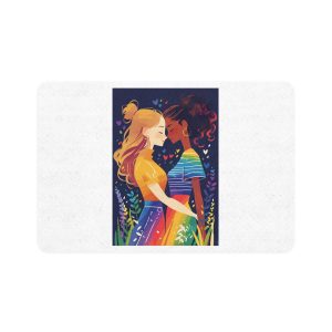 Lesbian Pride Design 4C2A5F Pet Food Mat 12x18