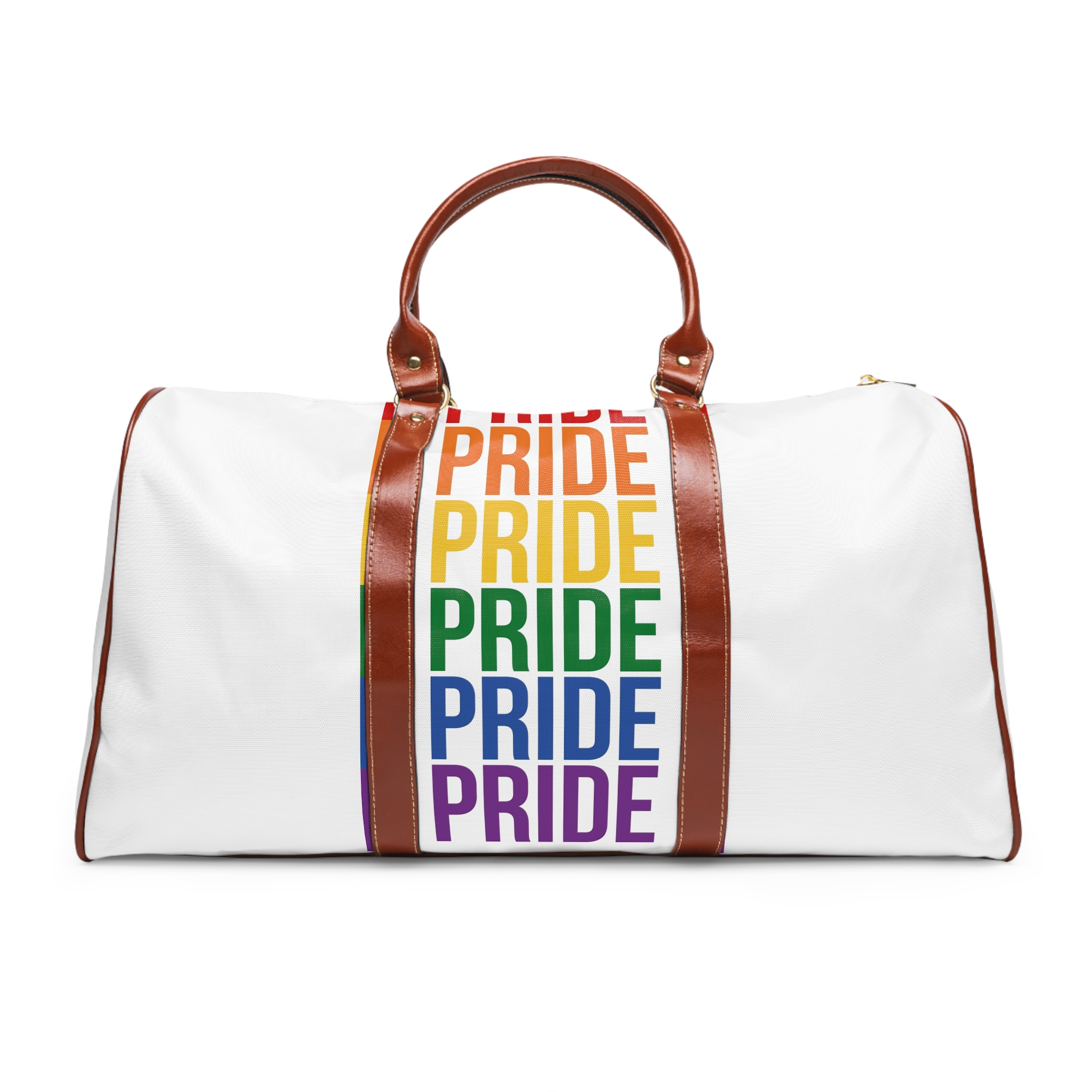 Lgbt Pride Month June 2026 Lesbian Gay Bisexual Transgender Lgbtq Flag Rainbow Love Vector (1) Waterproof Travel Bag