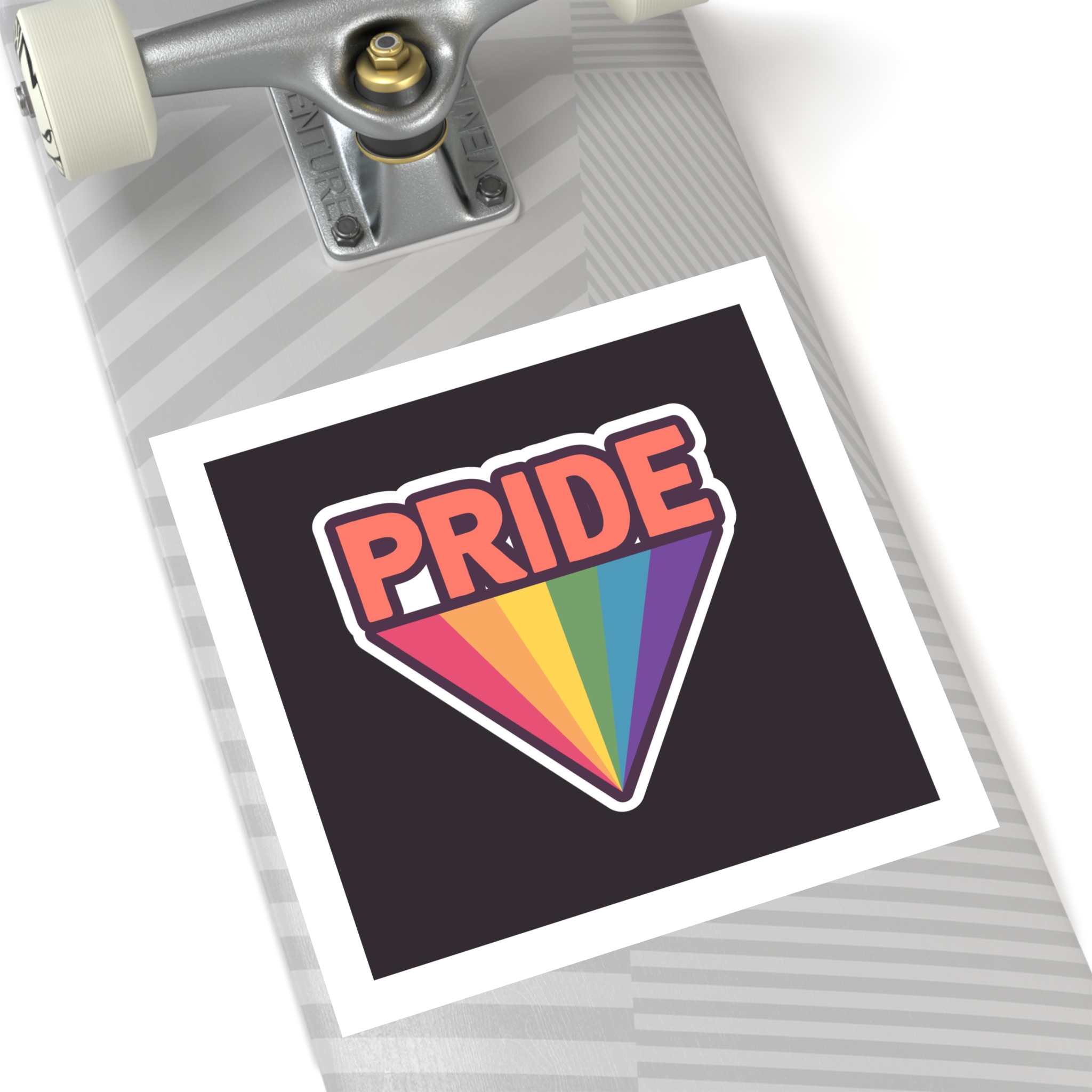 Pride With Rainbow Laminate Stickers Square - Image 64