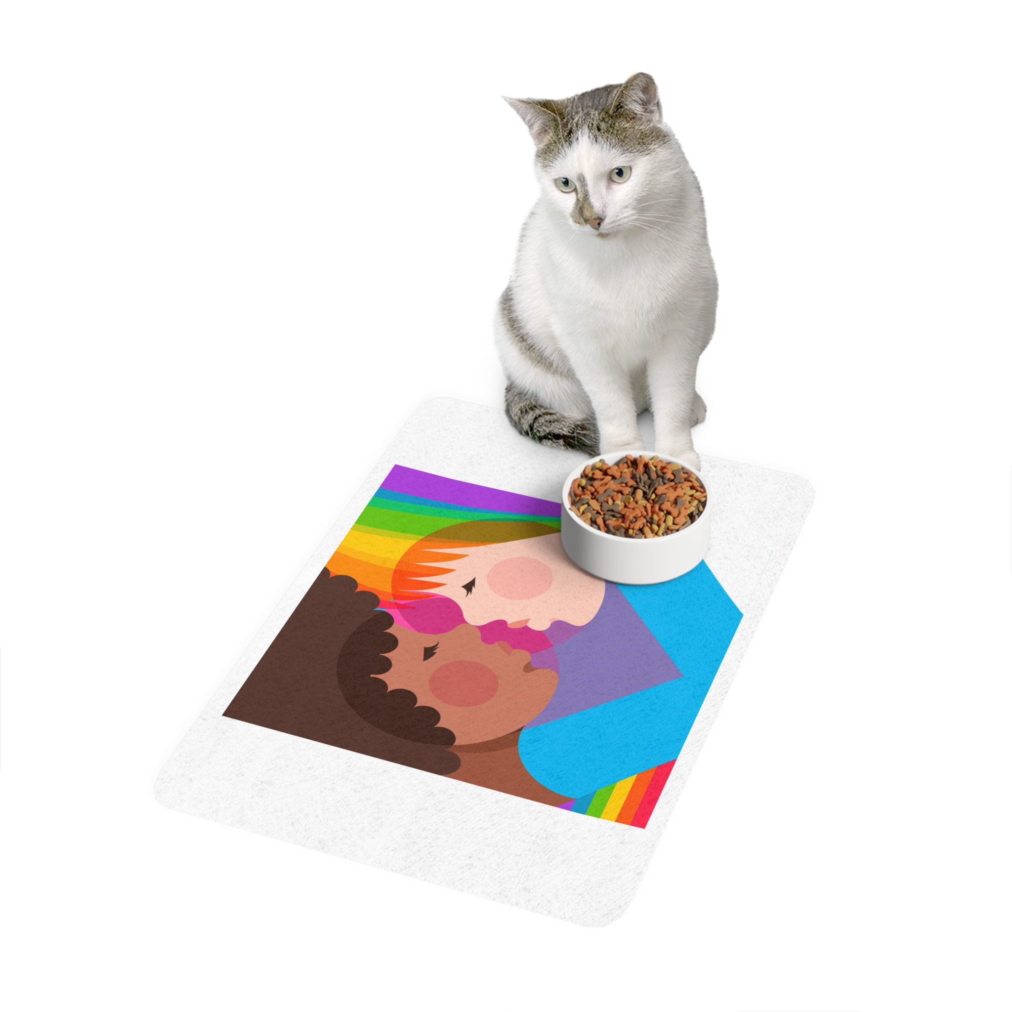 Lesbian Pride Design 20D892 Pet Food Mat 12x18 - Image 3