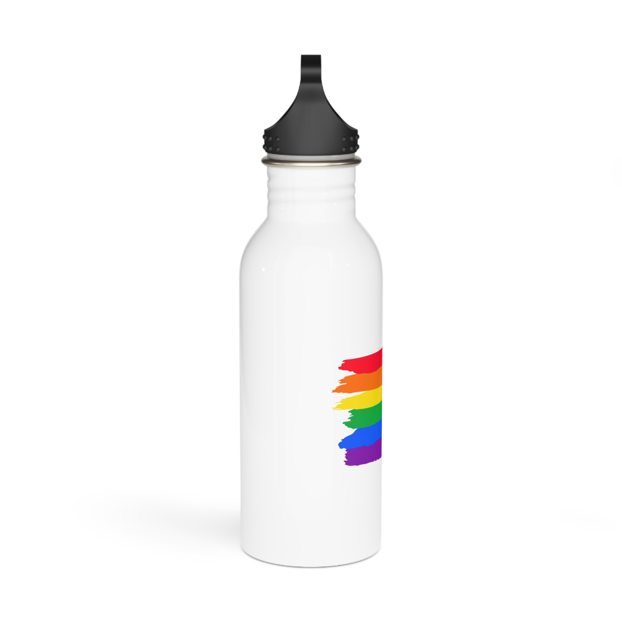 Watercolor Pride Day Flag Stainless Steel Water Bottle - Image 2