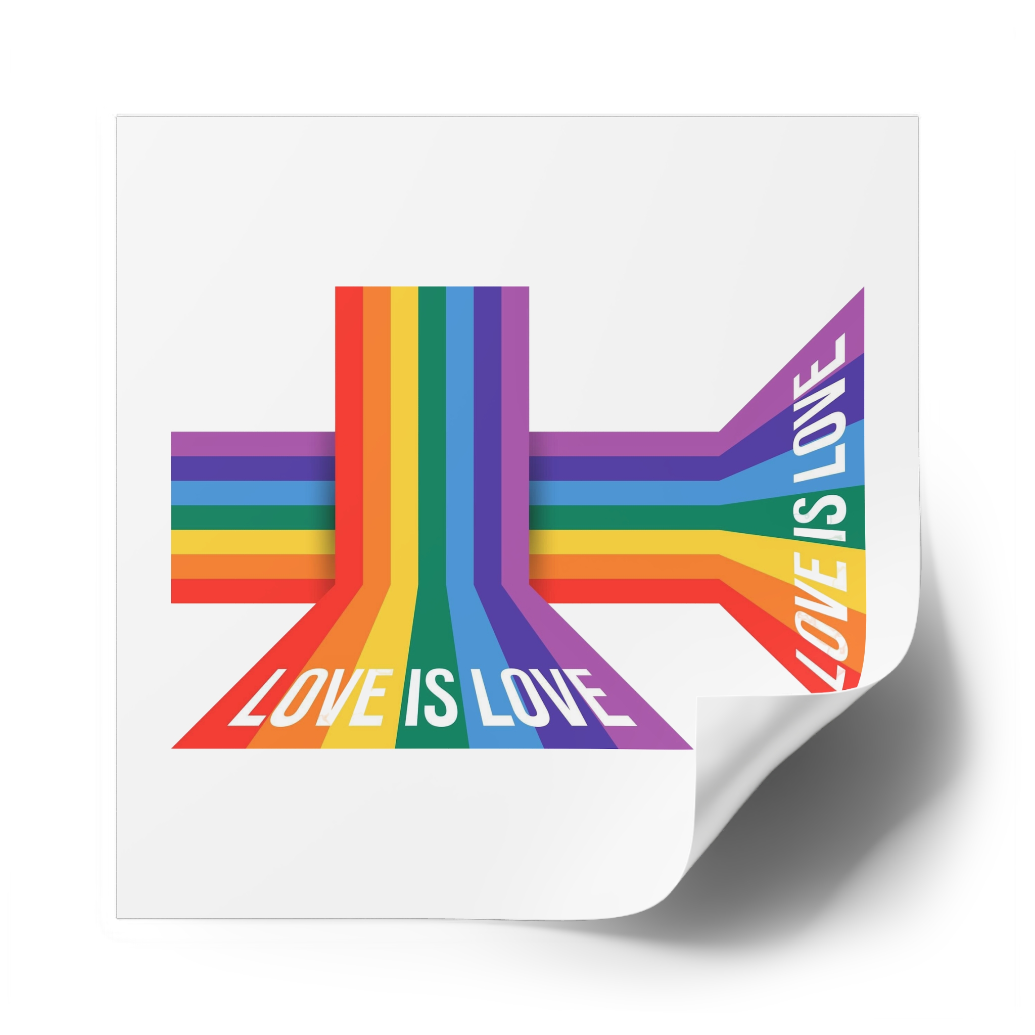 Pride Month Banner With Pride Lgbtq Rainbow Flag Vector Background Laminate Stickers Square - Image 50