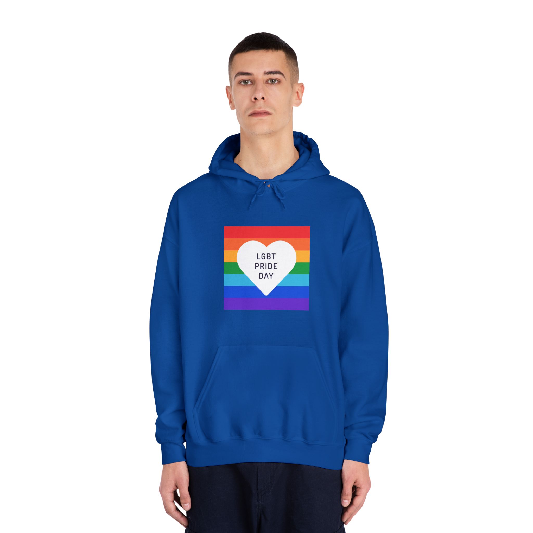 Pride Day 1 Unisex Dryblend Hooded Sweatshirt - Image 27