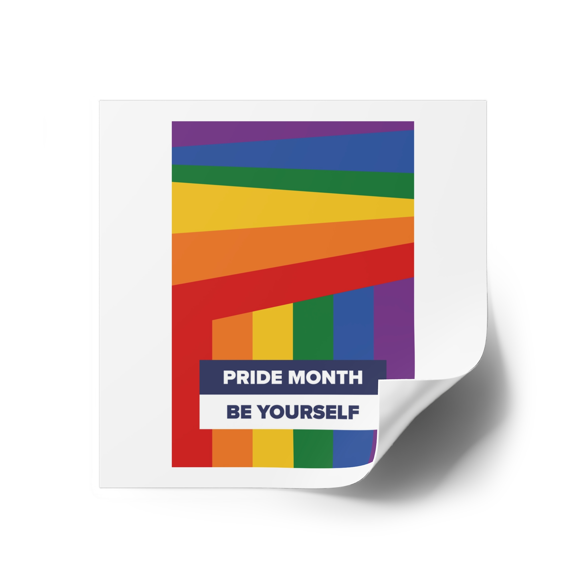 Lgbt Pride Month June Lesbian Gay Bisexual Transgender Lgbtq Flag Rainbow Vector(2)2 Laminate Stickers Square - Image 30