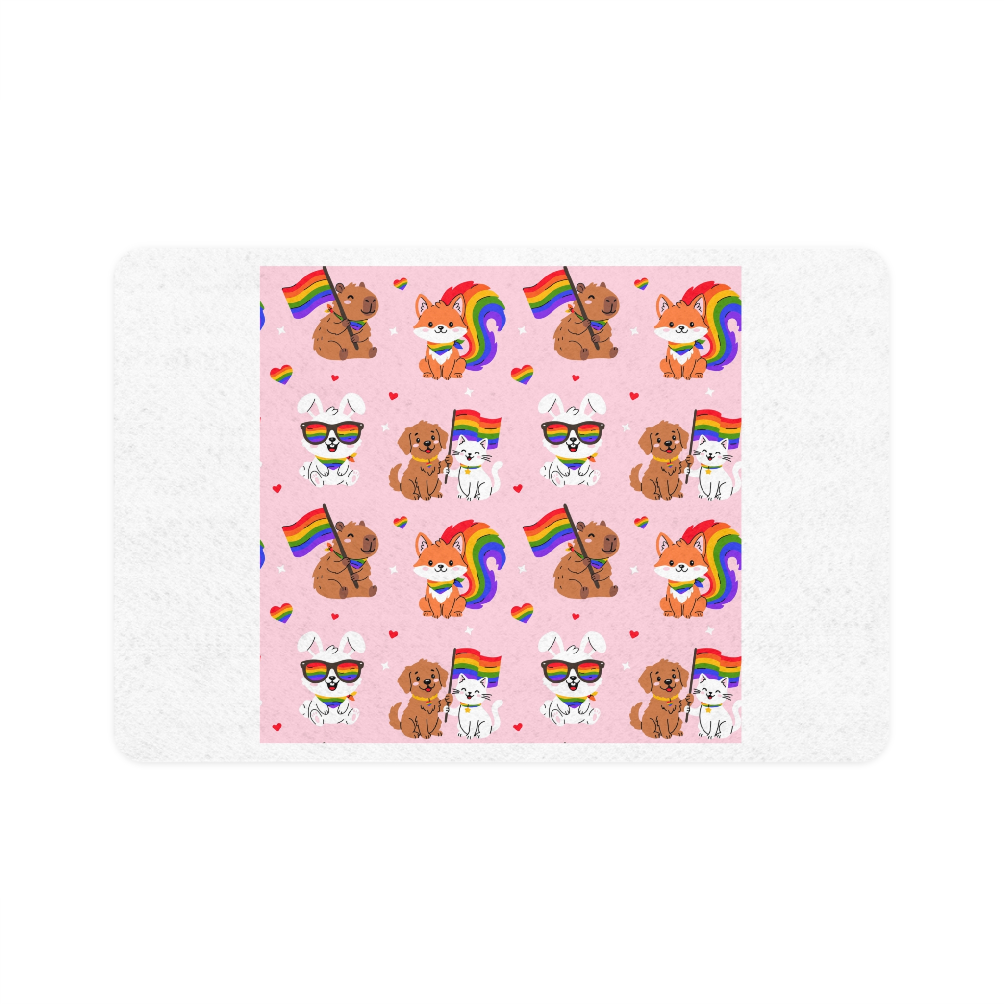 Lesbian Pride Design F6321F Pet Food Mat 12x18