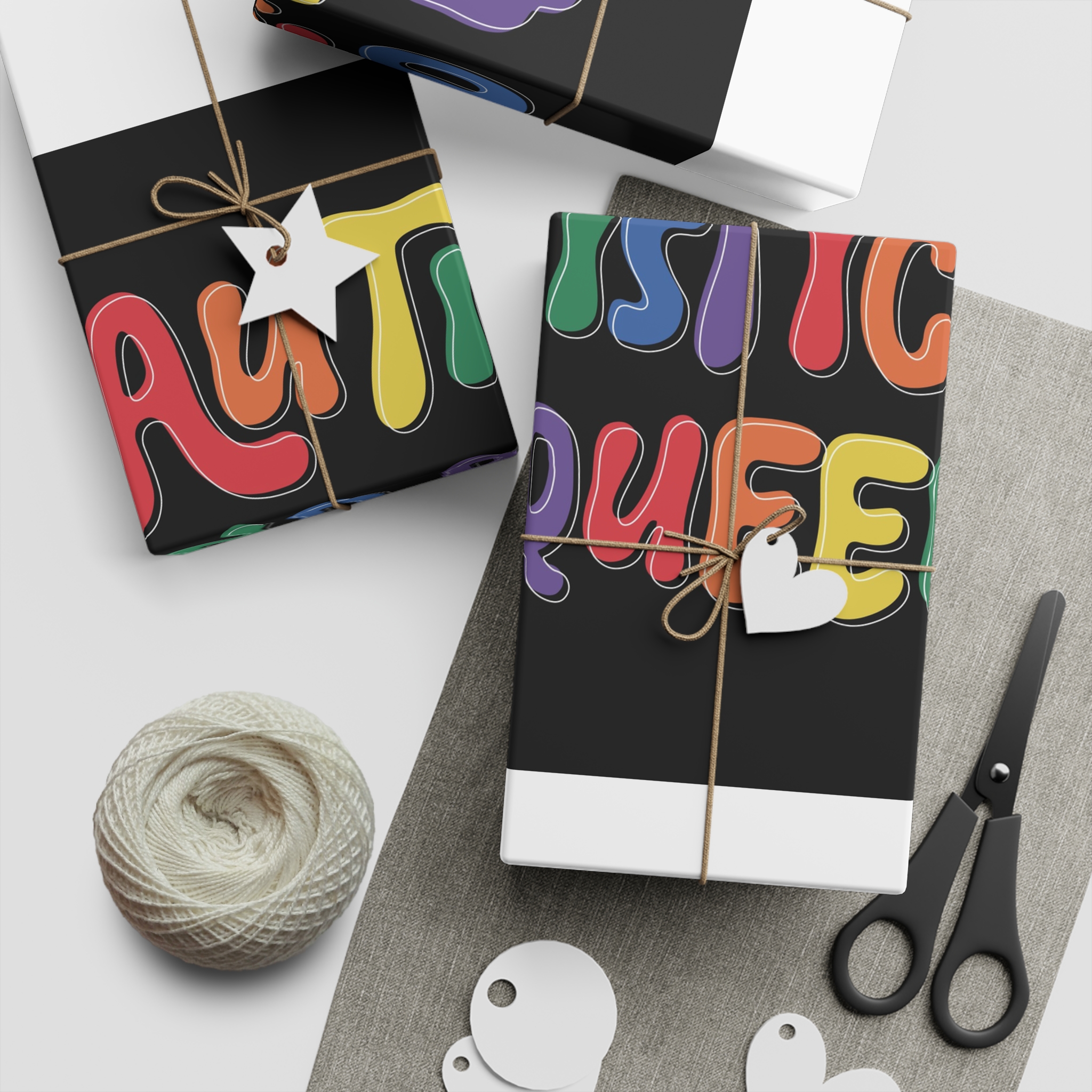 Pride Lgbtq Gay Typography Vector Tshirt Design(6) Gift Wrapping Paper Sheets 1pc - Image 2