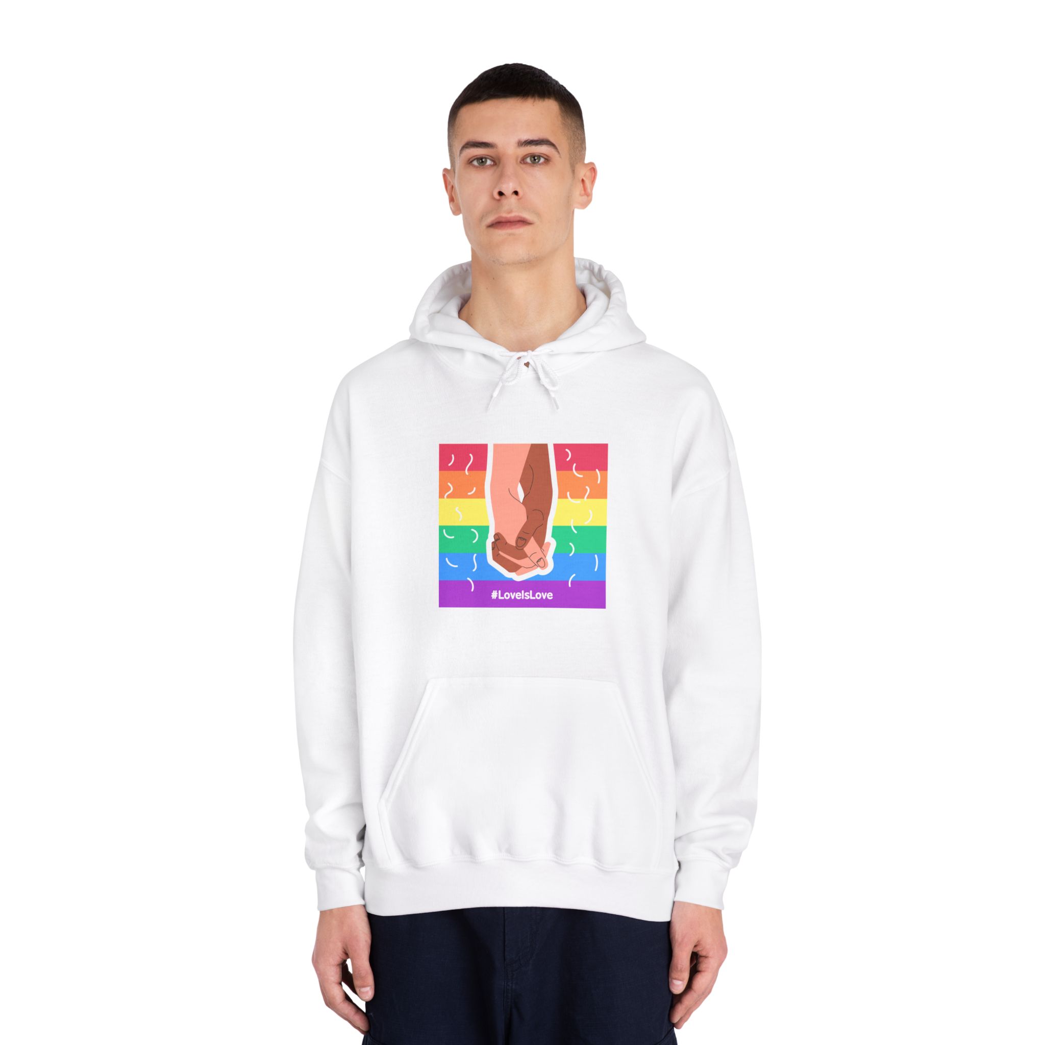 Pride Day Concept(2) Unisex Dryblend Hooded Sweatshirt - Image 3