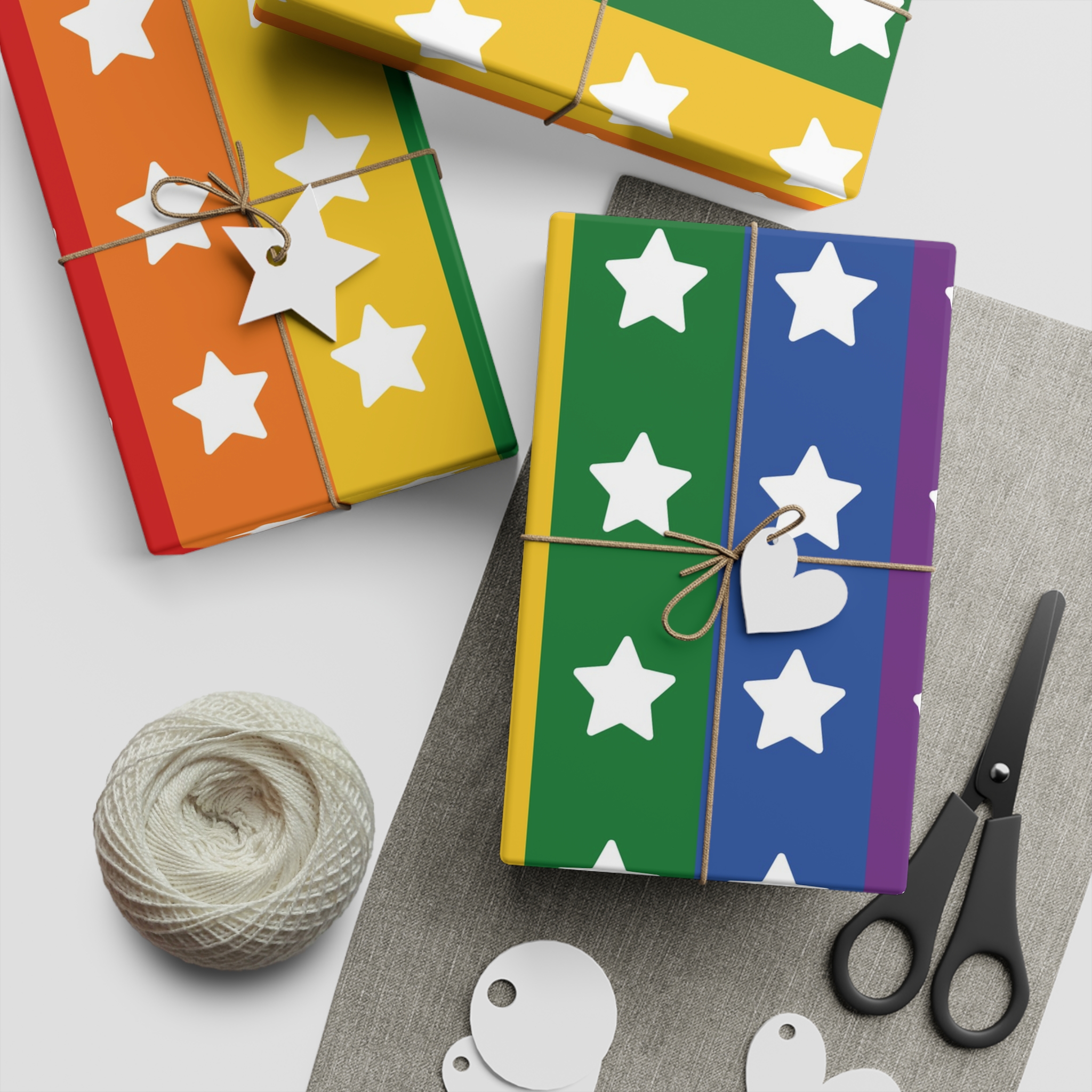 Lgbt Pride Month June Lesbian Gay Bisexual Transgender Lgbtq Flag Rainbow Vector(3) (1) Gift Wrapping Paper Sheets 1pc - Image 2