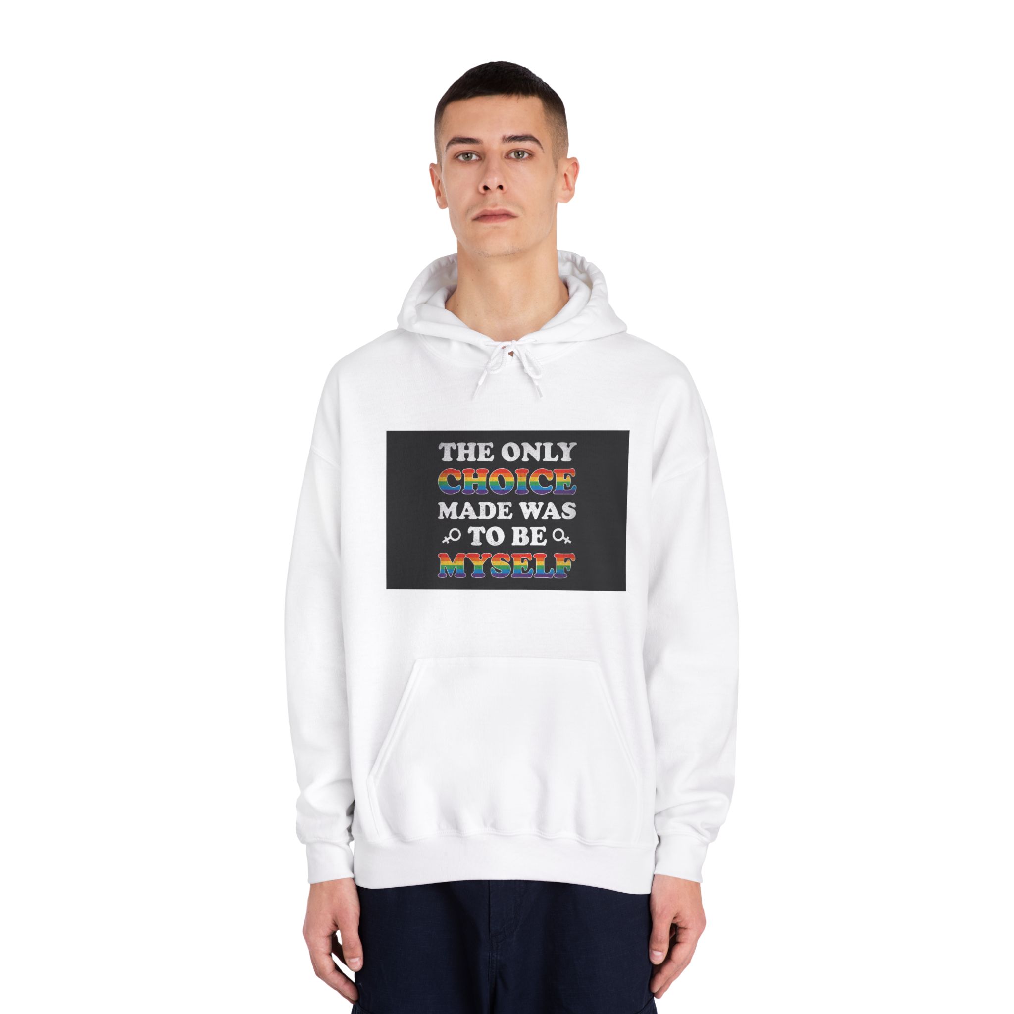 Mother Day Pride Rainbow Typography Vector Premium T Shirt Unisex Dryblend Hooded Sweatshirt - Image 3