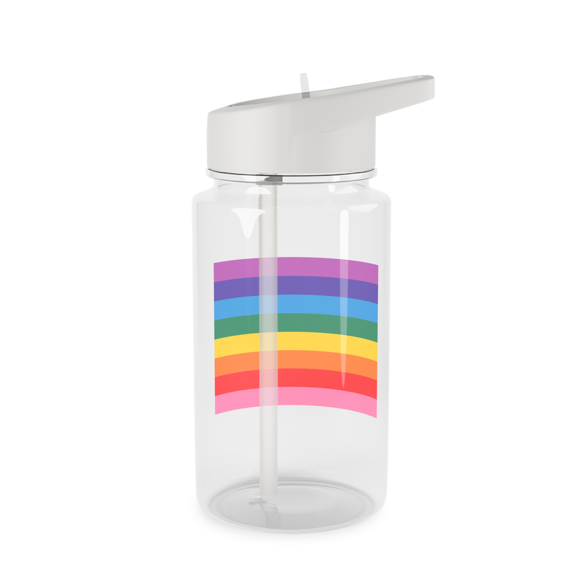 Pride Love Freedom Lgbtq Lgbt Heart Rainbow Love Wins Gay Lesbian Trans Homo Homosexual Colors Flag Diversity Parade Tritan Water Bottle - Image 2