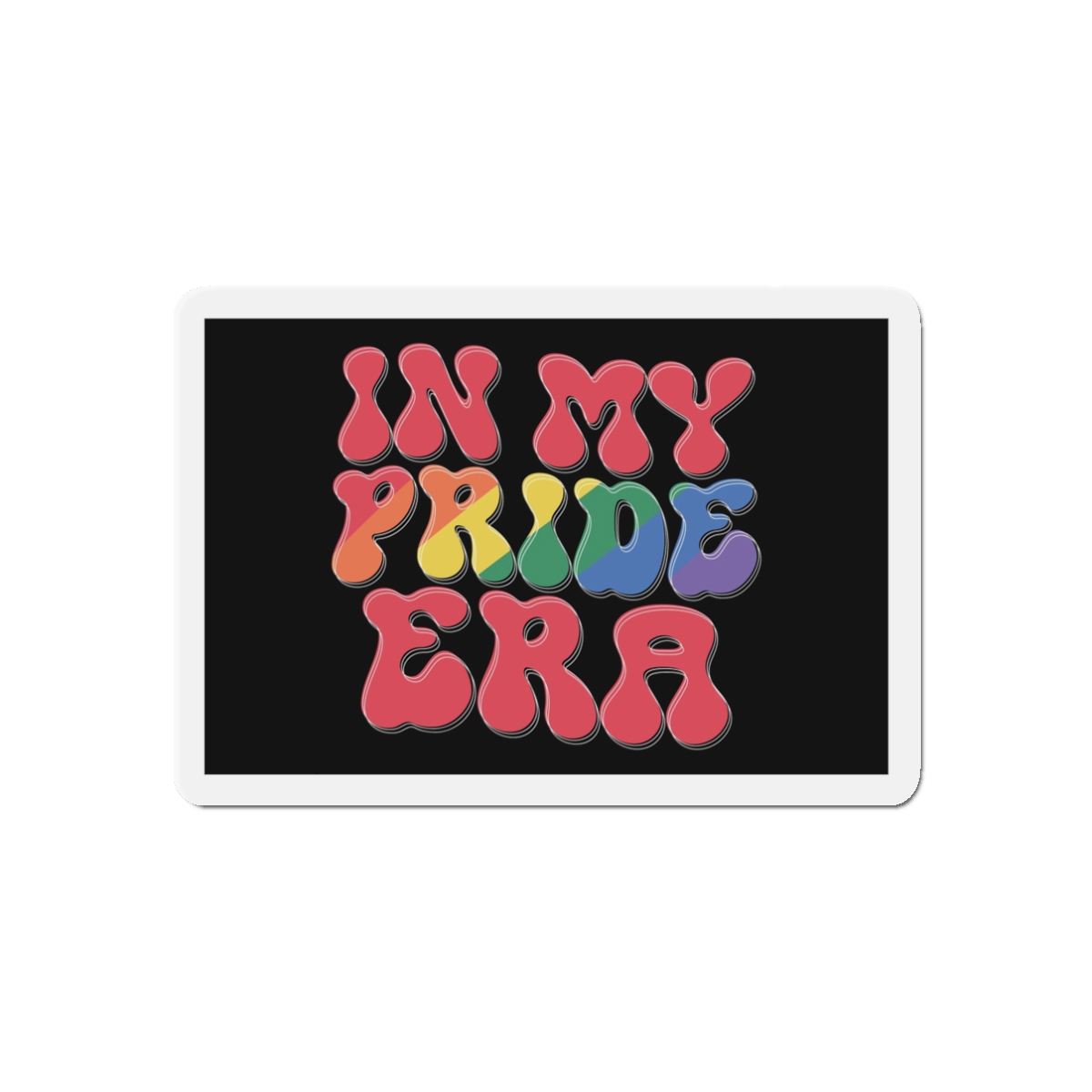 Word I My Rainbow Die Cut Magnets - Image 4