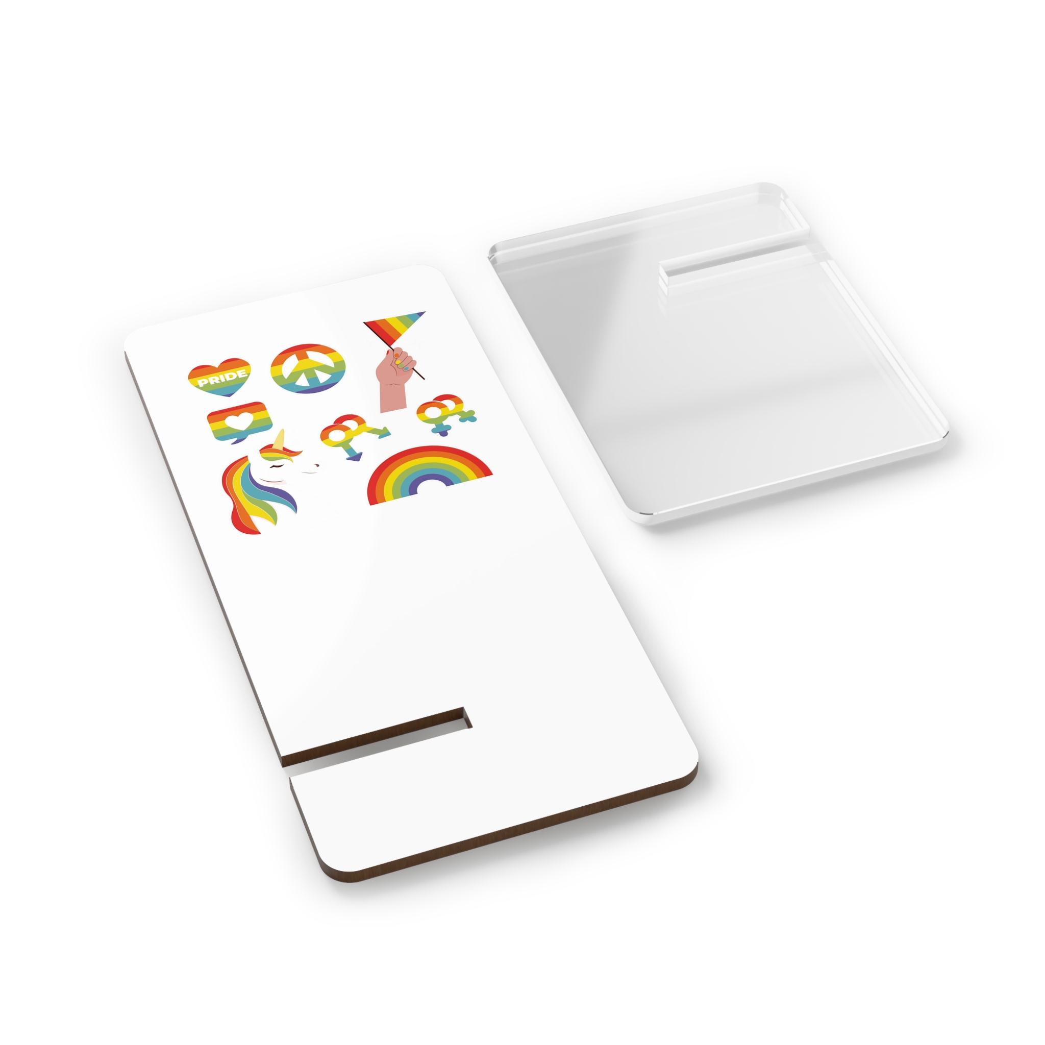 Flat Lgbt Pride Month Elements Collection Mobile Display Stand For Smartphones - Image 2