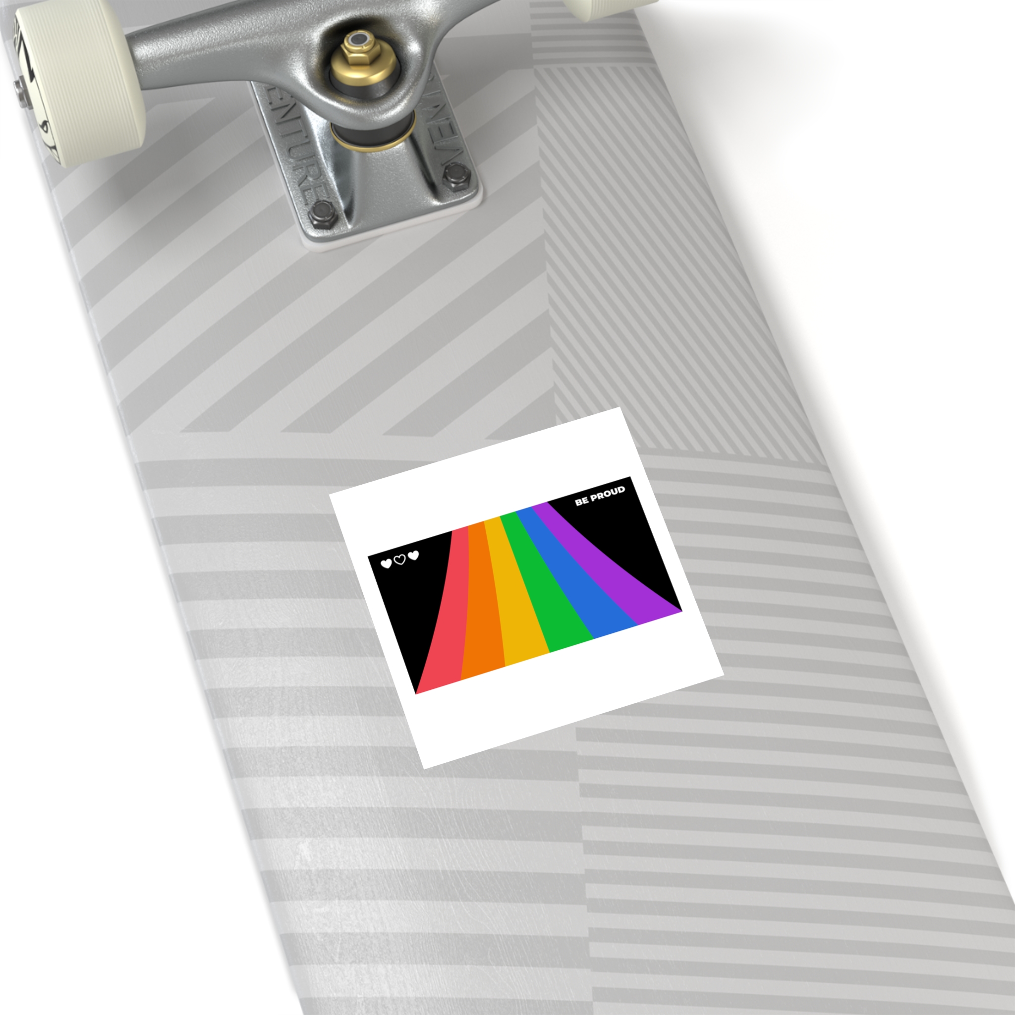 Modern Colorful Pride Zoom Background Laminate Stickers Square - Image 20