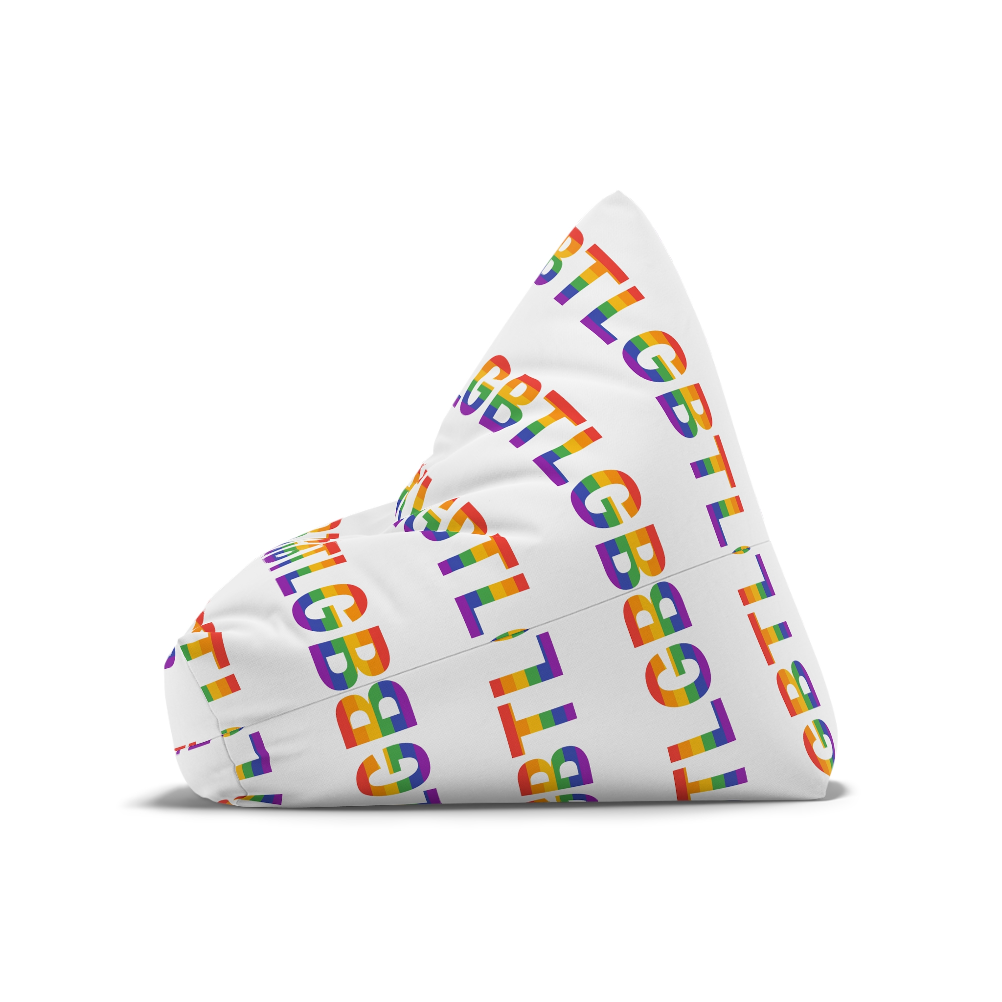 Lgbt Rainbow Colors Lgbt Logo Bean Bag Chair Cover - Image 8
