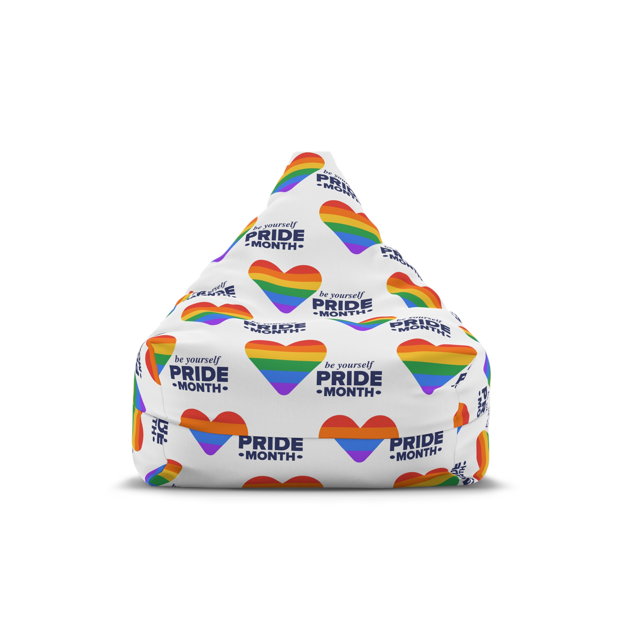 Lgbt Pride Month June Lgbt Flag Rainbow Flag Love Concept Vector Illustration Poster Bean Bag Chair Cover