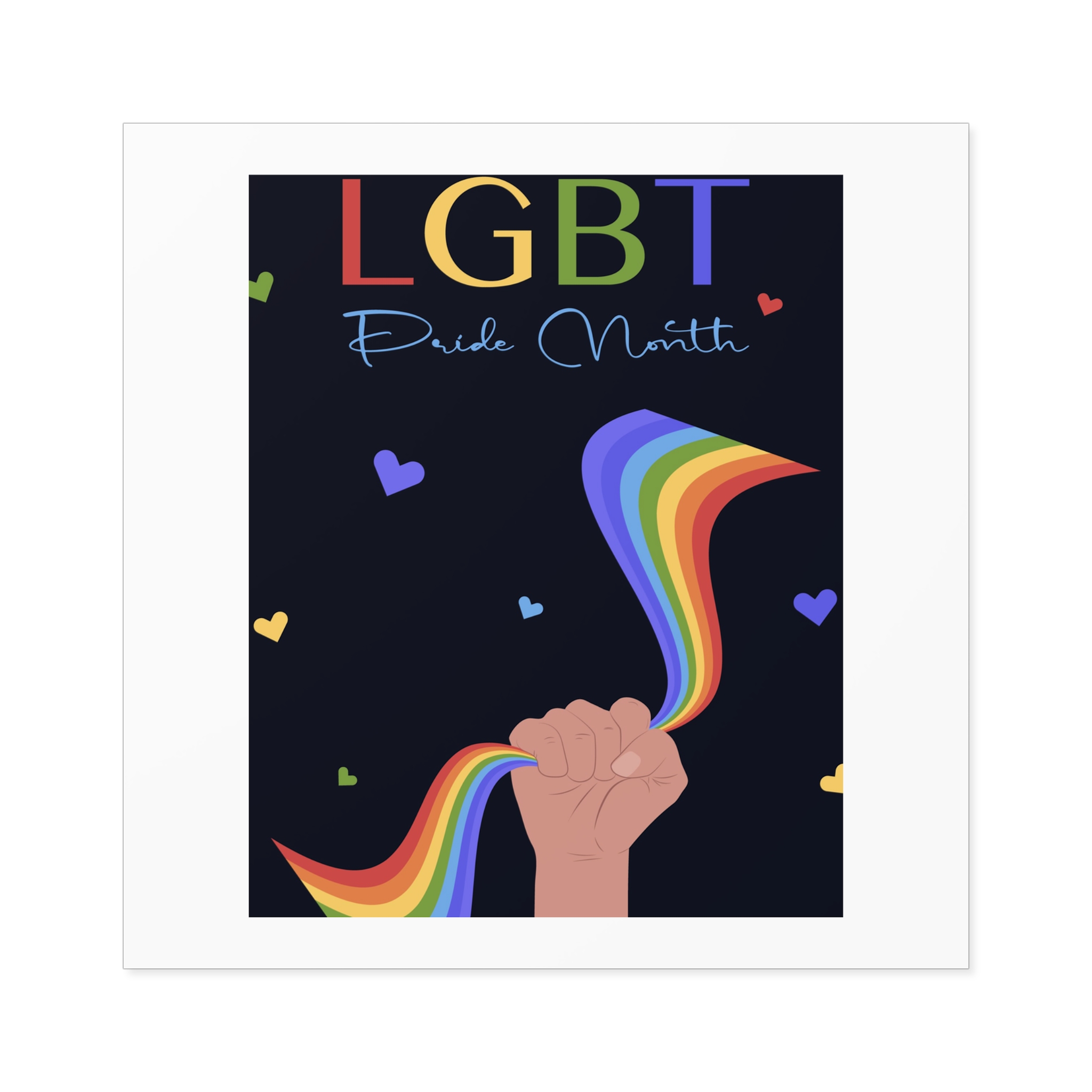 Poster Lgbt Pride Month Laminate Stickers Square - Image 33