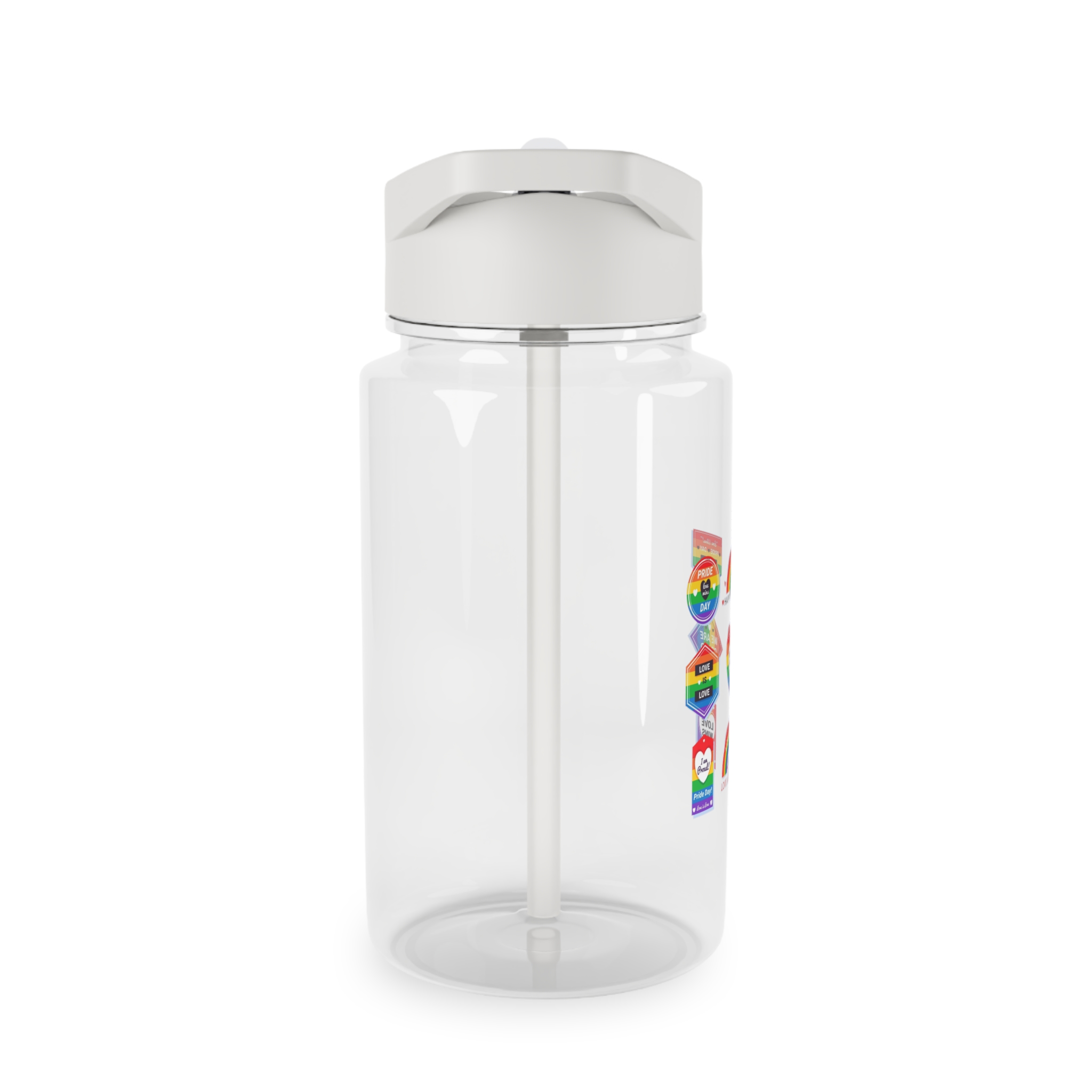 Pride Day Labels Concept Tritan Water Bottle - Image 4