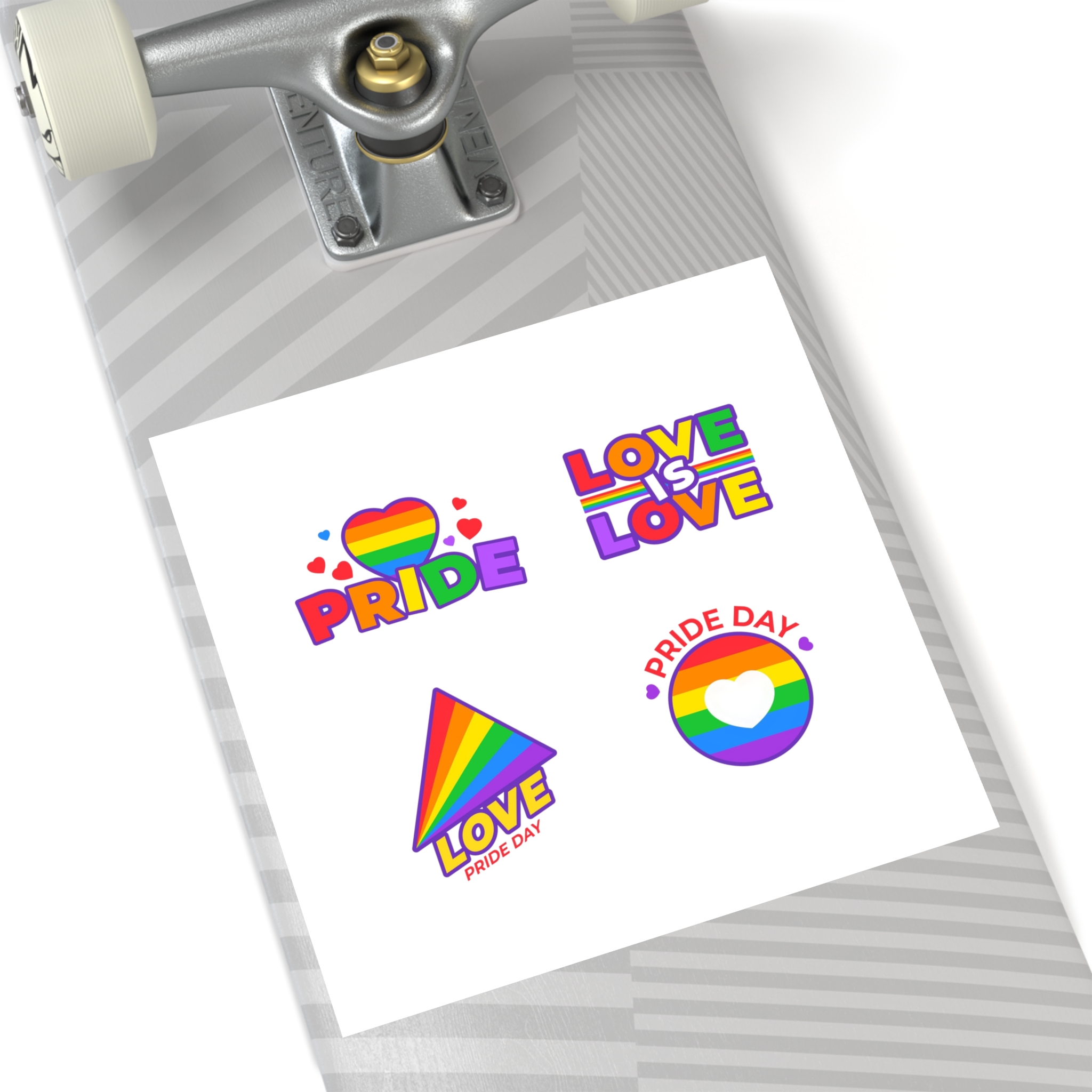 Illustrations Pride Day Badges Laminate Stickers Square - Image 80