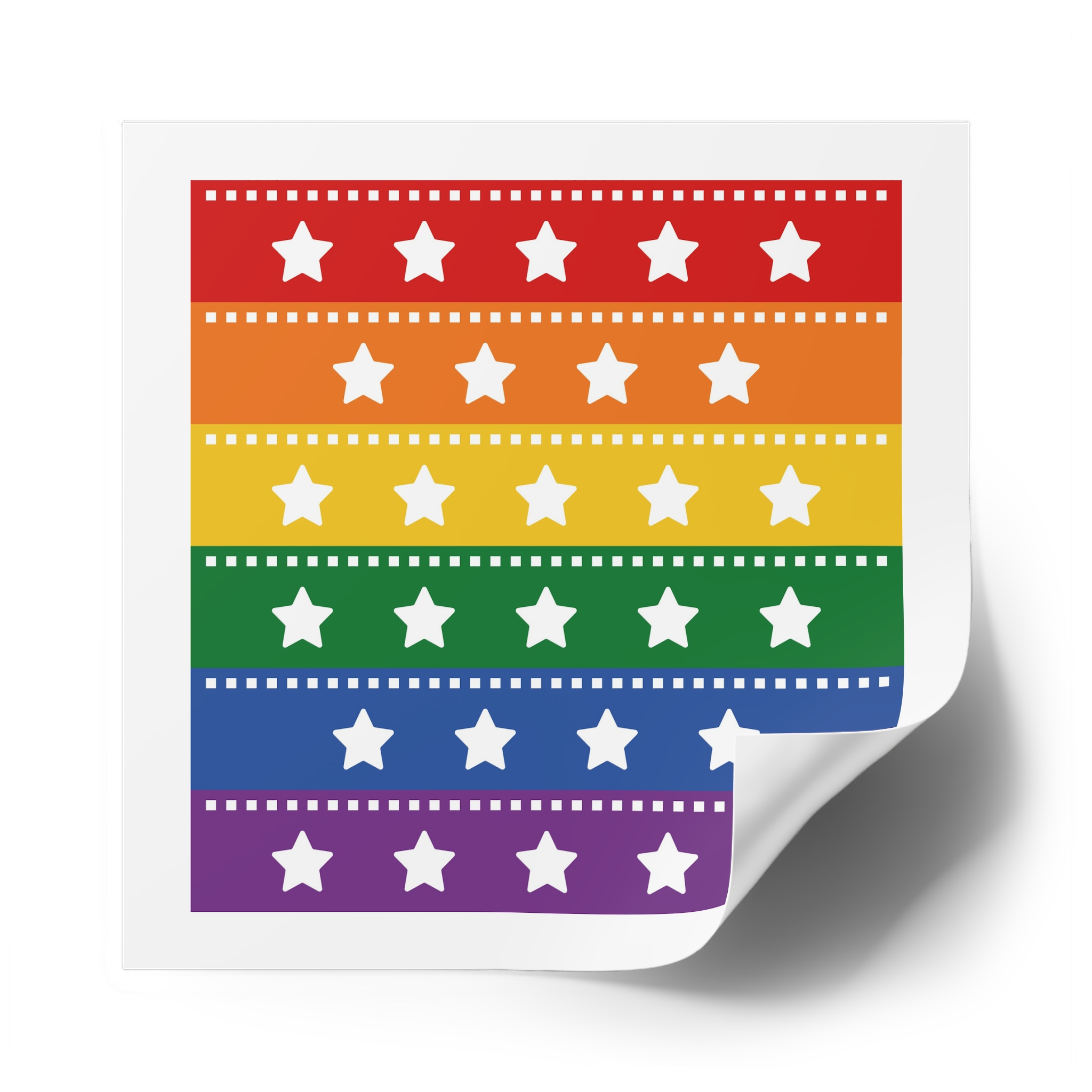 Lgbt Pride Month June Lesbian Gay Bisexual Transgender Lgbtq Flag Rainbow Vector(4) Laminate Stickers Square - Image 62