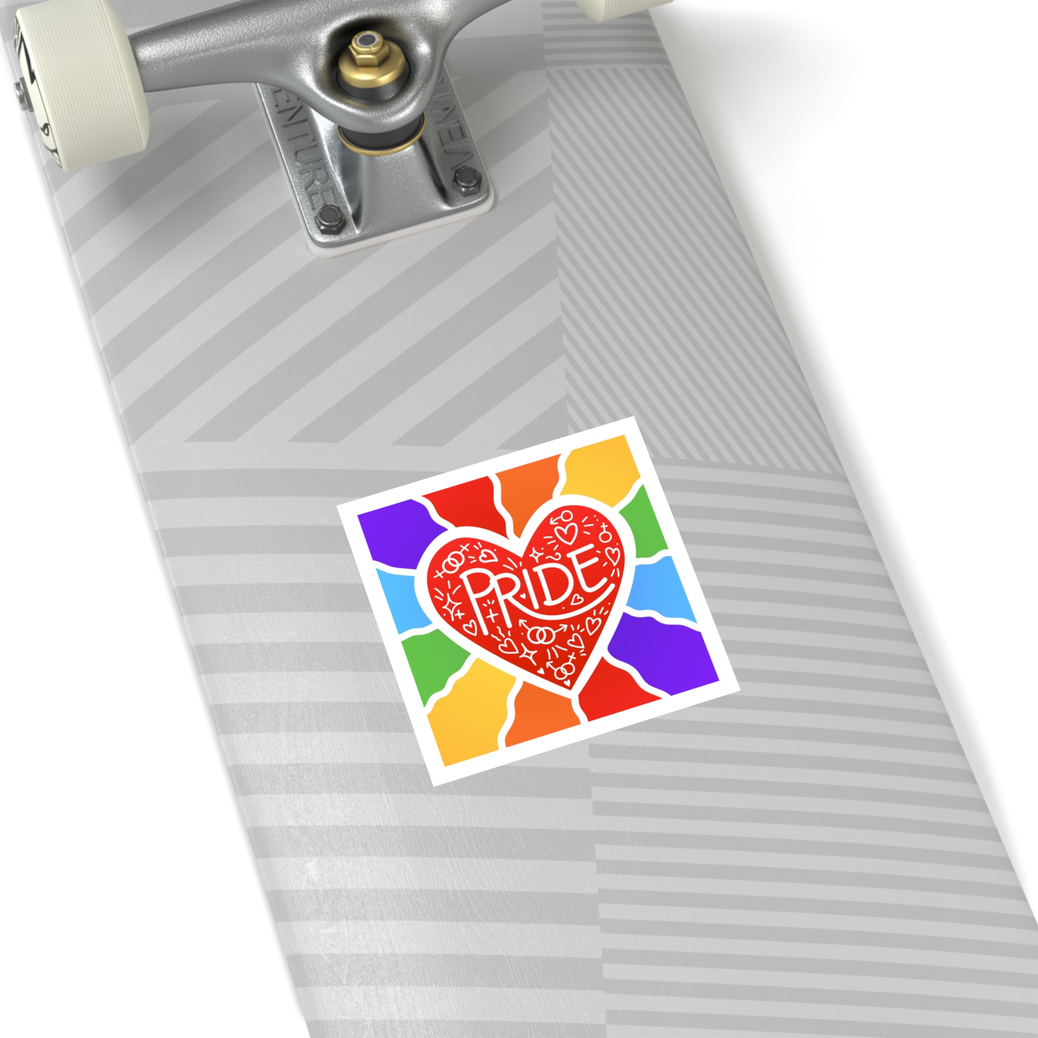 Pride Day Concept Illustration Laminate Stickers Square - Image 20