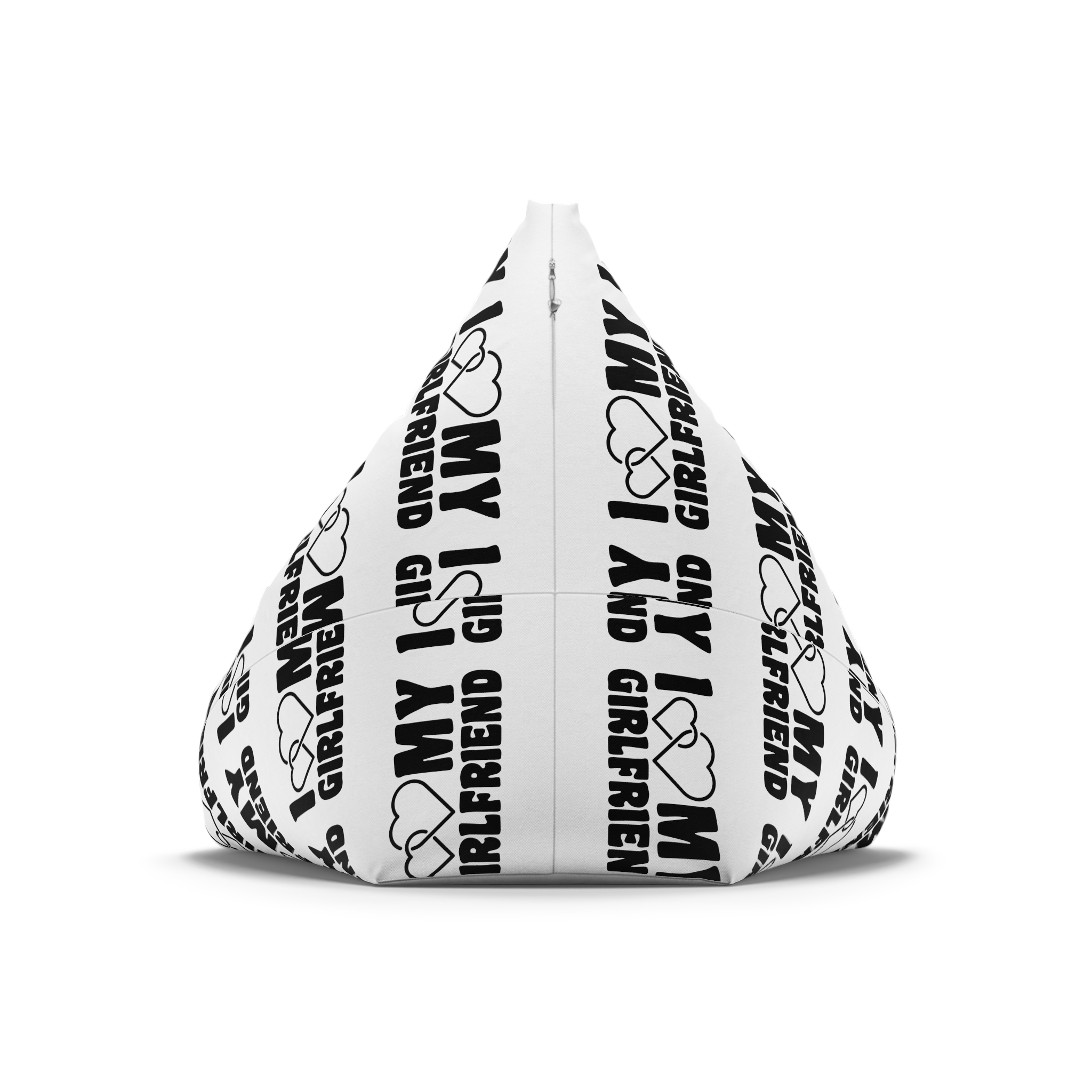 I Love My Girlfriend Iheart My Girlfriend Bean Bag Chair Cover - Image 6