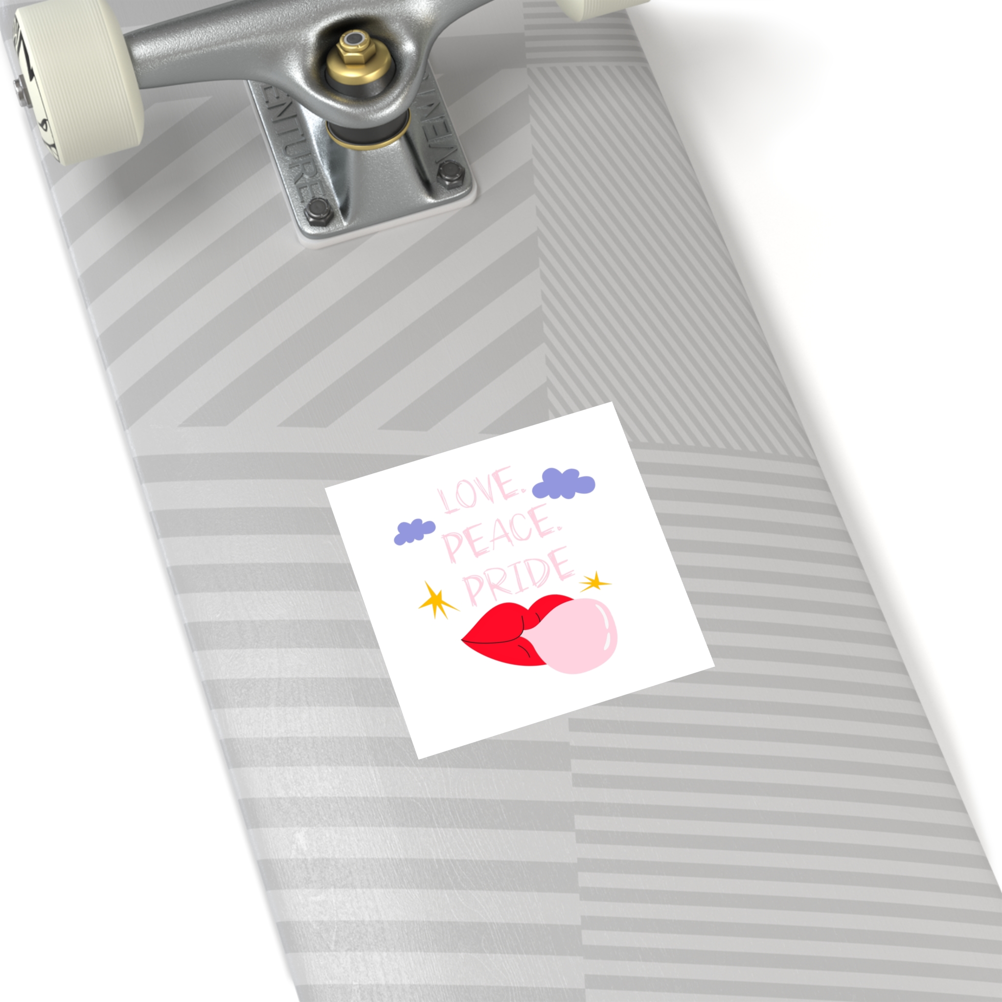 Pride Month Cartoon Funky Card Lgbt Festive Groovy Retro Poster Tolerance Freedom Laminate Stickers Square - Image 24