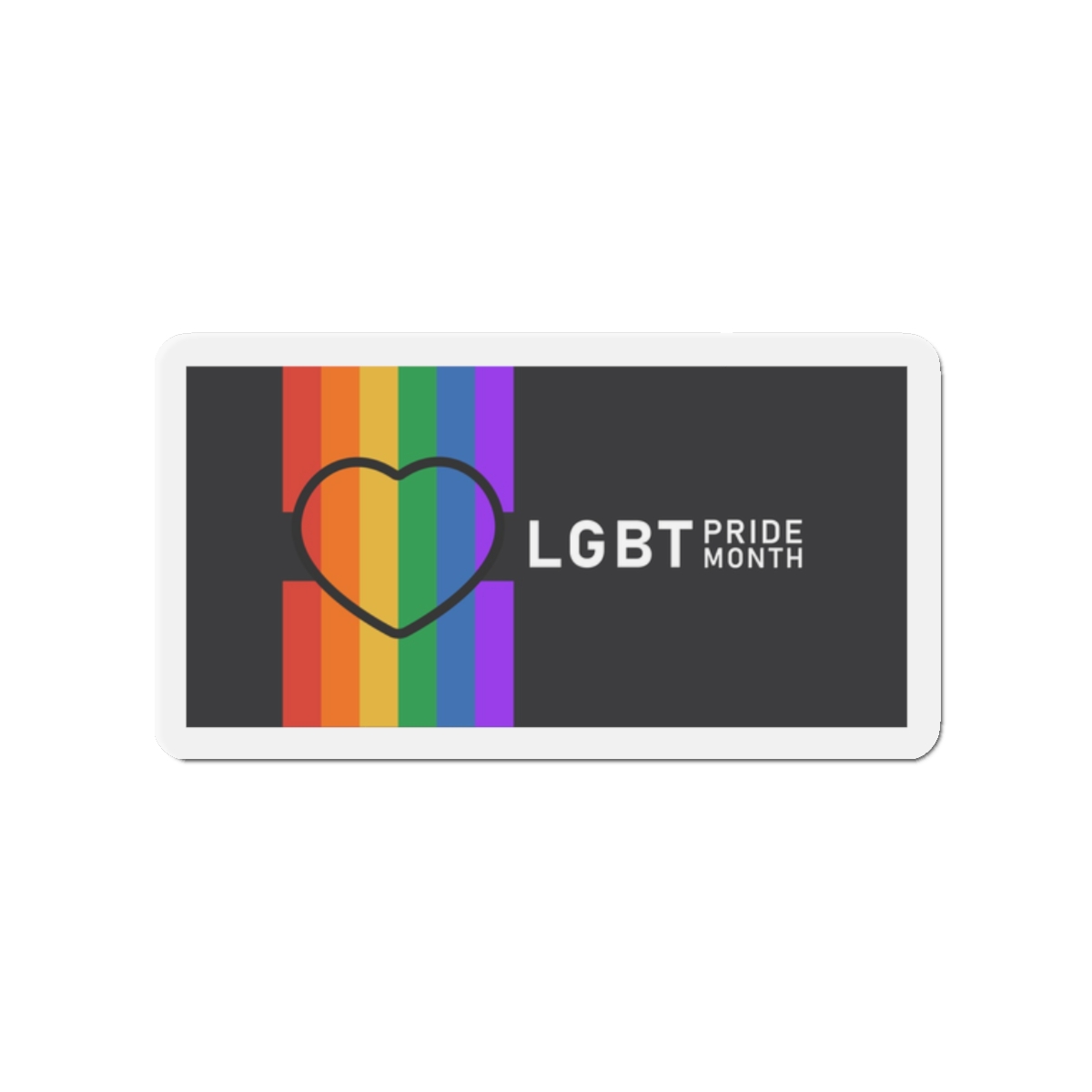 Pride Day Lgbtq Bg Die Cut Magnets