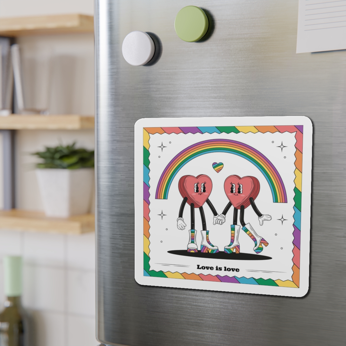 Hand Drawn Illustration Pride Month Celebration(4) Die Cut Magnets - Image 15