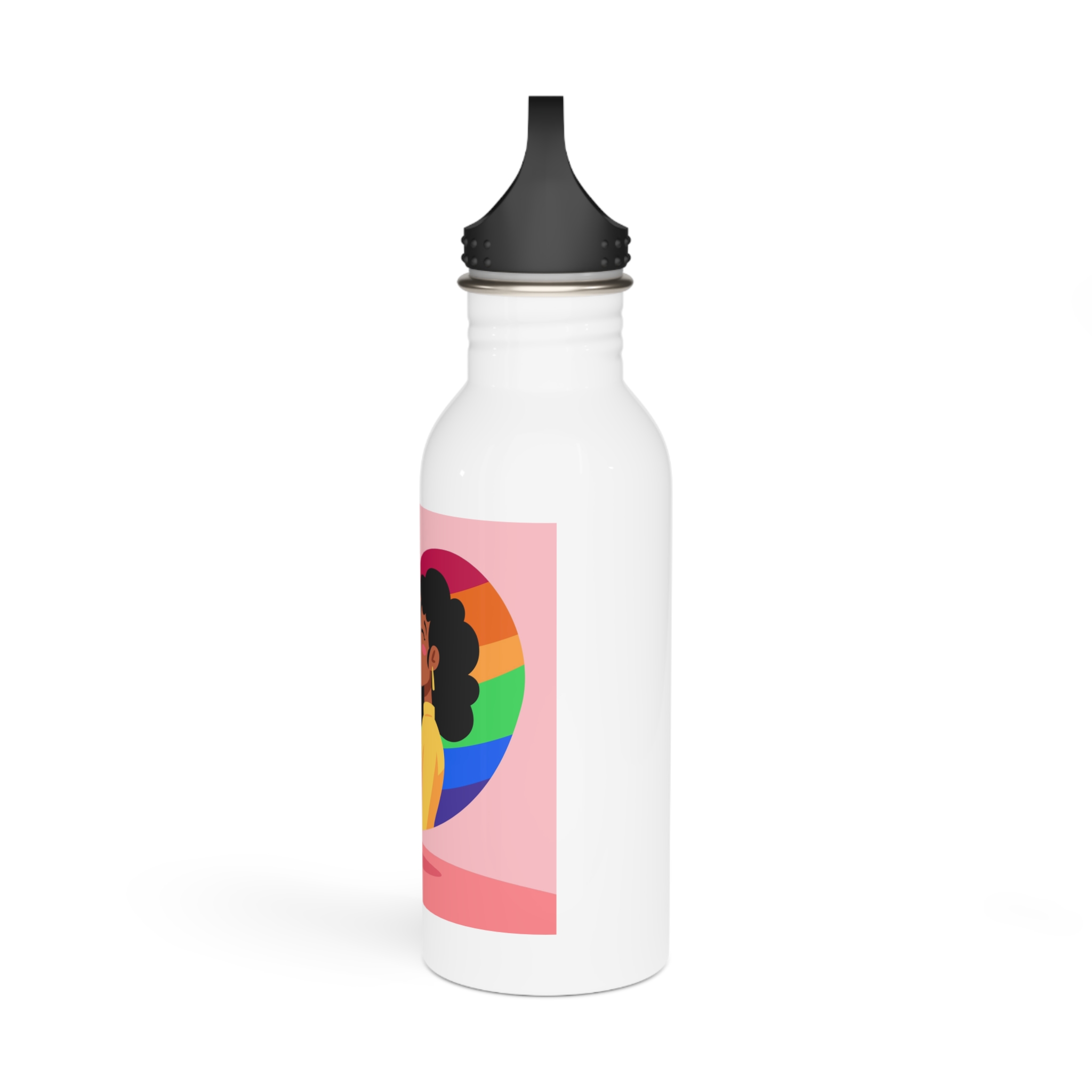 Lesbian Pride Design 2D6E24 Stainless Steel Water Bottle - Image 4