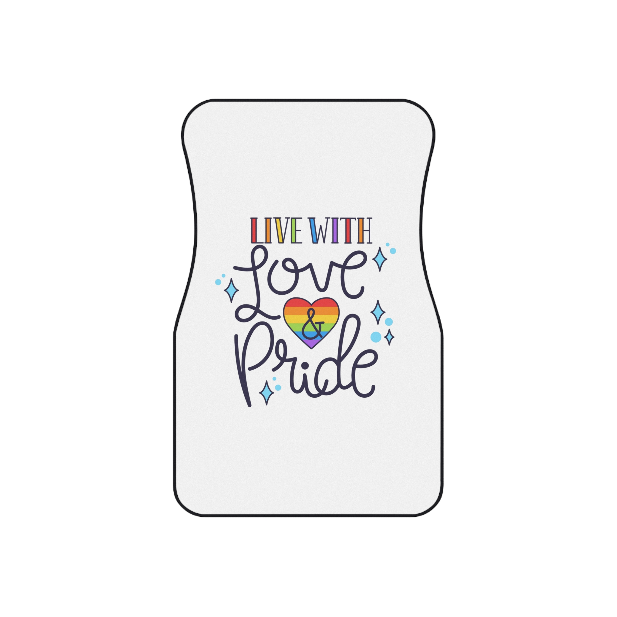 Pride Day Lettering Concept Car Mats Set Of 4 - Image 2