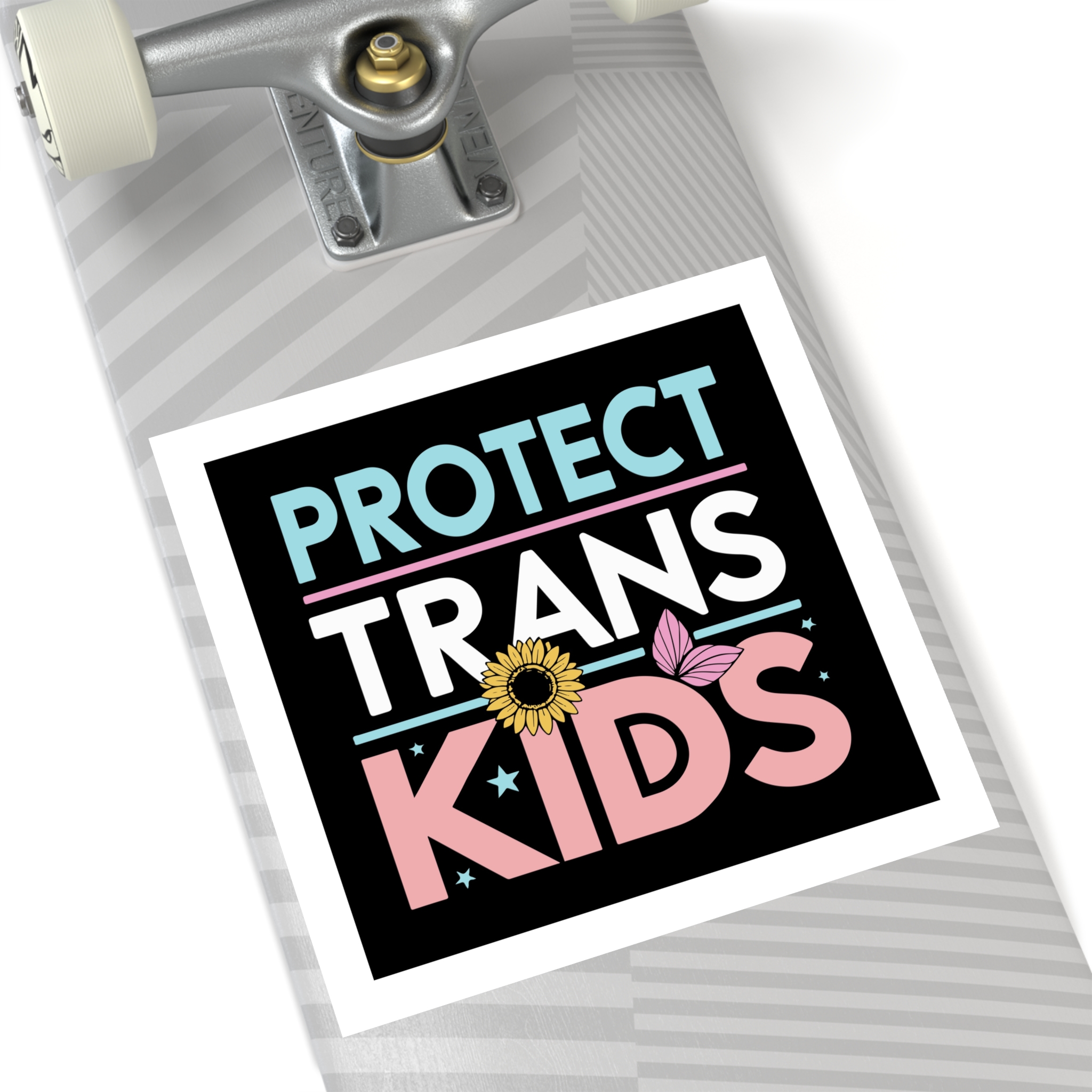 Protect Trans Kids Laminate Stickers Square - Image 64