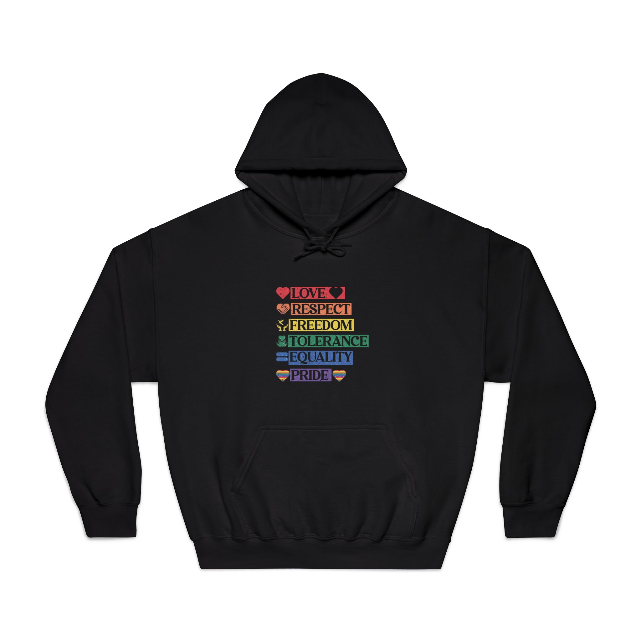 Lgbtq Pride Month Quote Eps Design Vector Pride Design Template (1) Unisex Dryblend Hooded Sweatshirt - Image 9