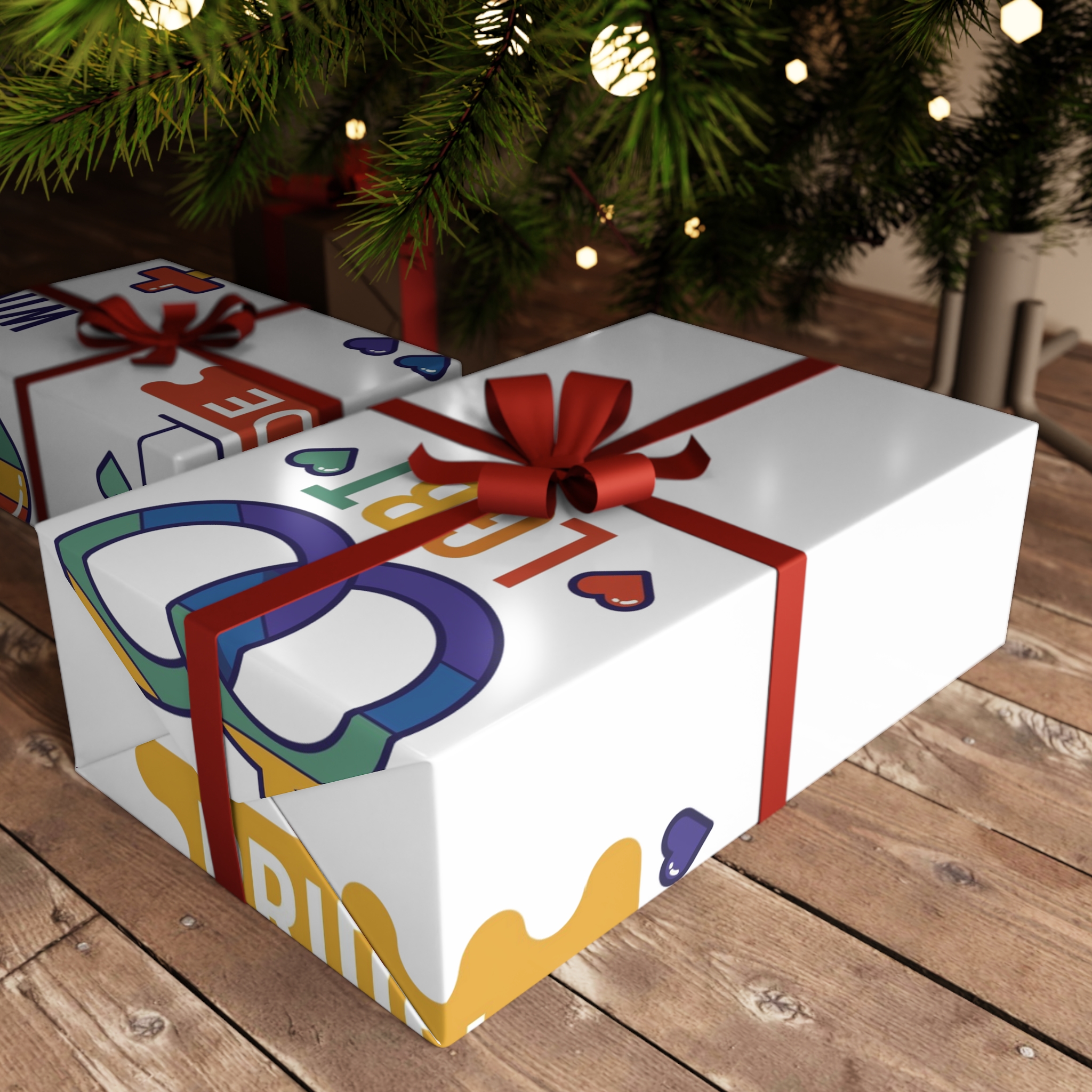 Pride Day Label Collection Concept Gift Wrapping Paper Sheets 1pc - Image 3