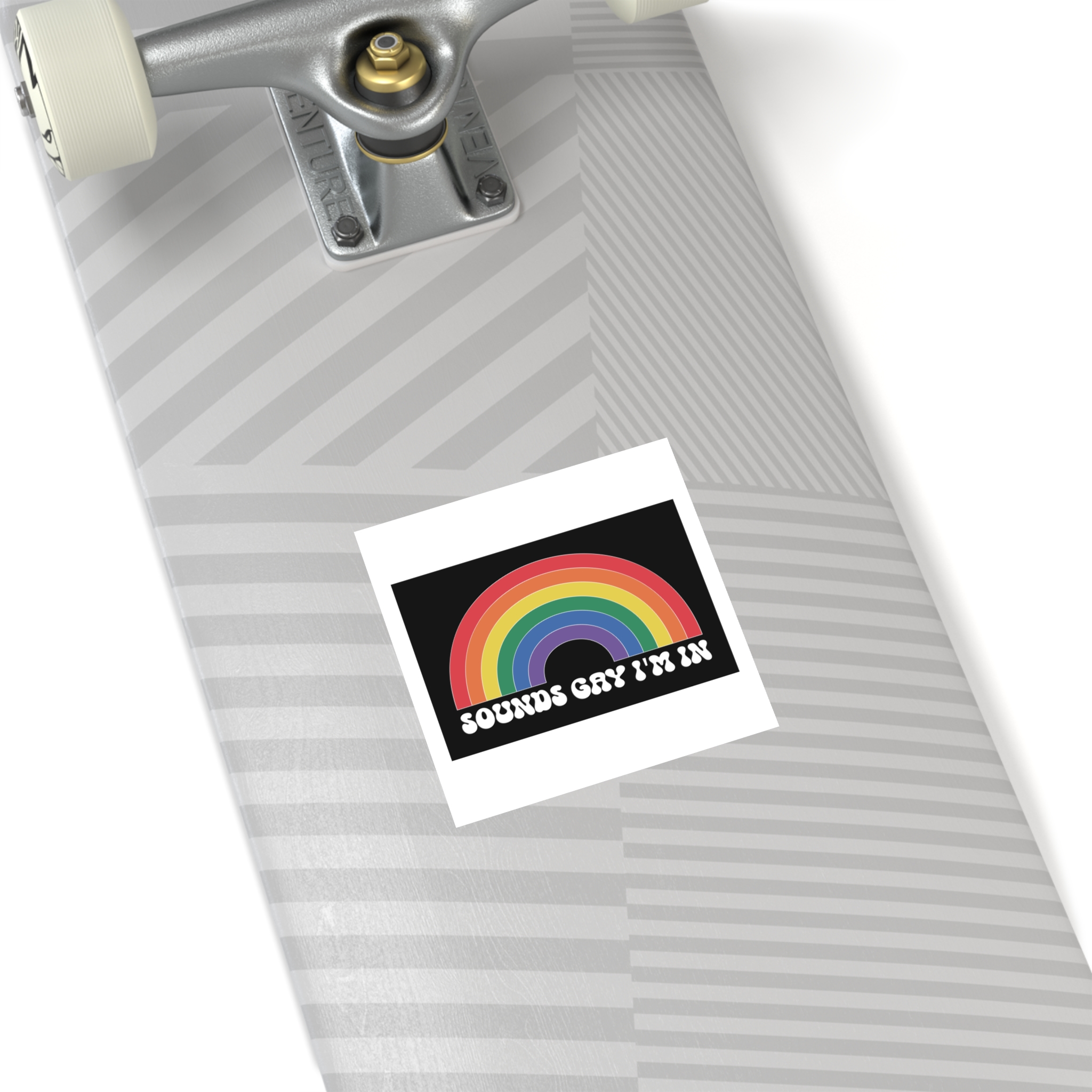 Pride Lgbtq Gay Typography Vector Tshirt Design(7) Laminate Stickers Square - Image 32